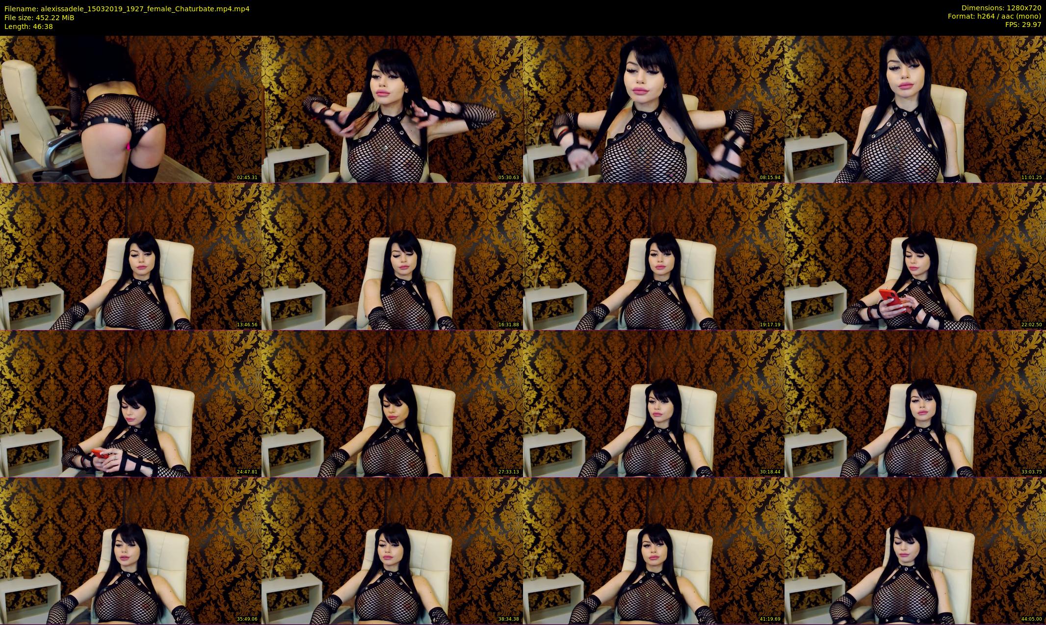 alexissadele — 47 minute Chaturbate female cam show recording, 720p, Mar 15, 2019