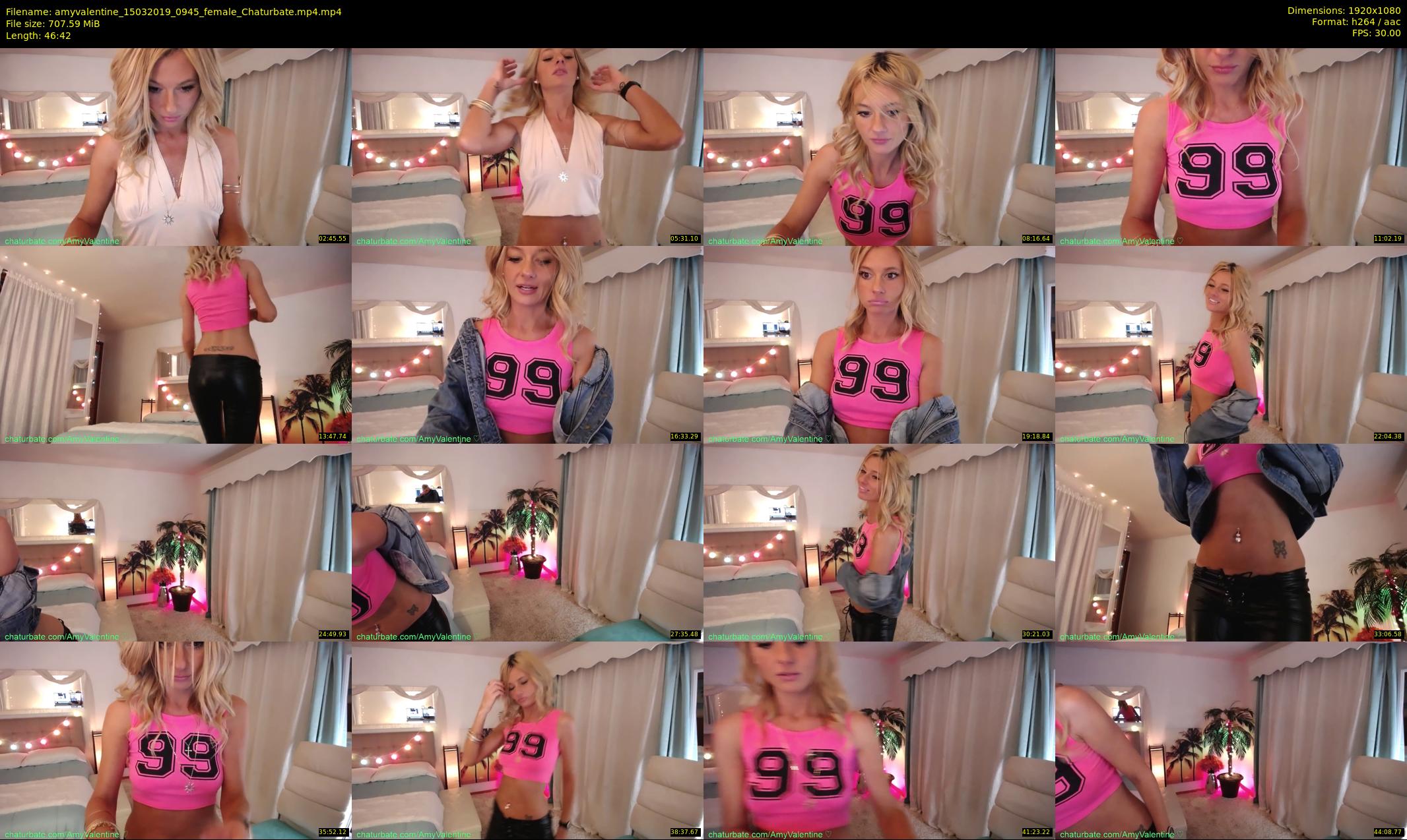 amyvalentine — 47 minute Chaturbate female cam show recording, 1080p, Mar 15, 2019