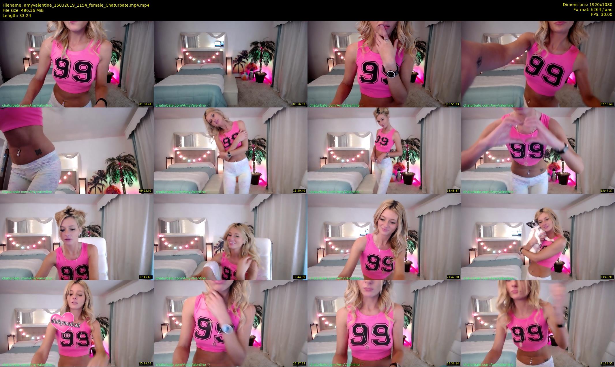 amyvalentine — 34 minute Chaturbate female cam show recording, 1080p, Mar 15, 2019
