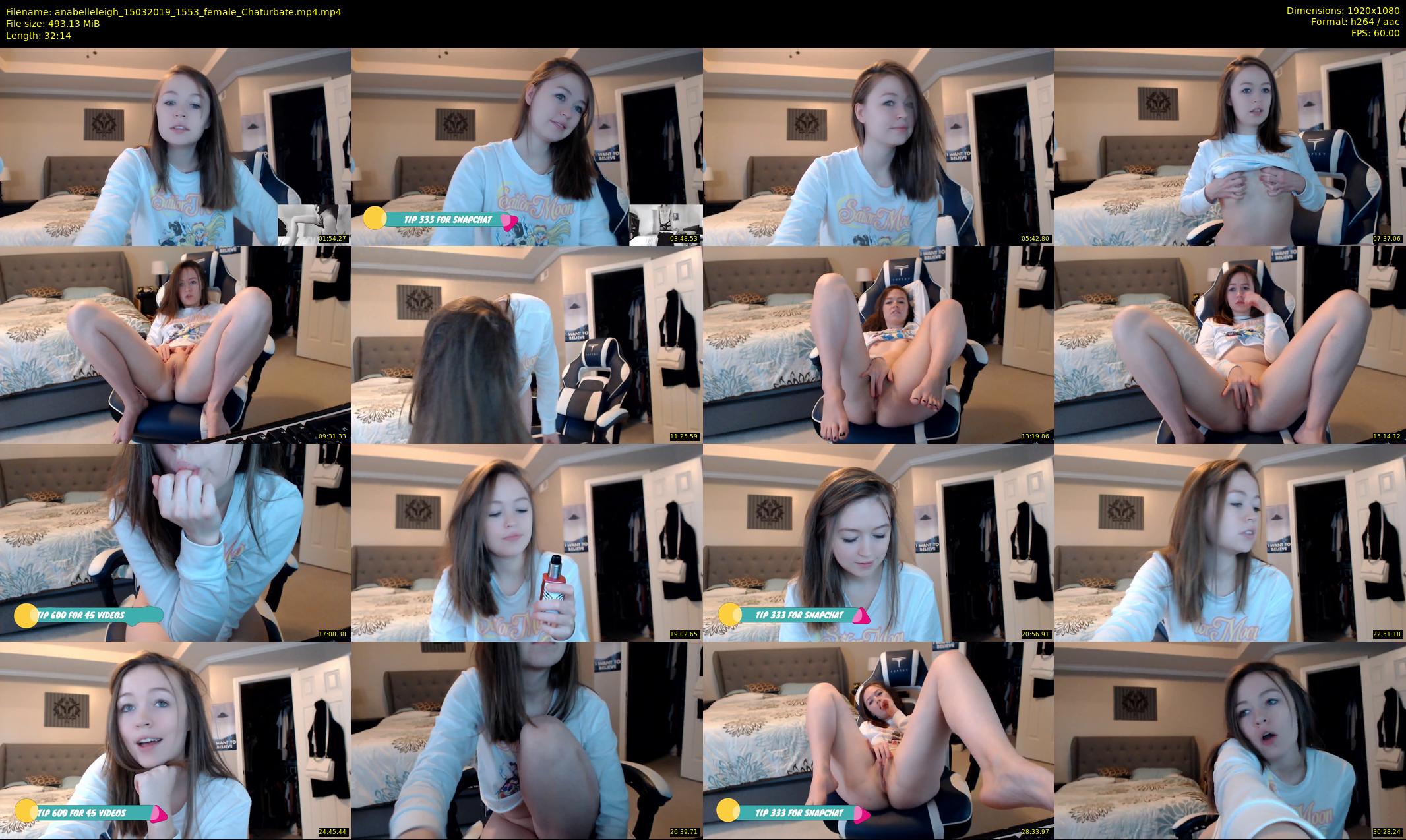 anabelleleigh — 33 minute Chaturbate female cam show recording, 1080p, Mar 15, 2019