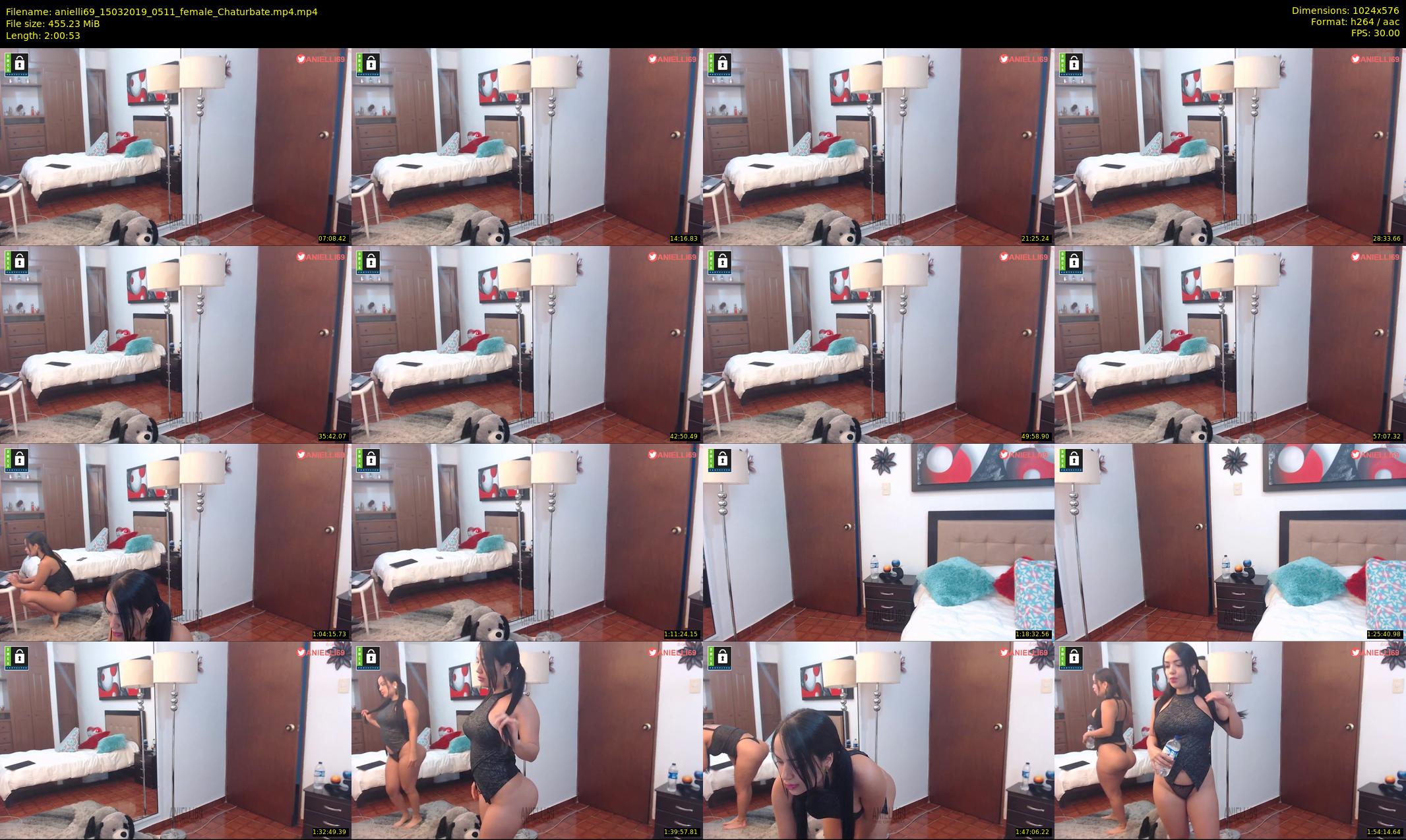 anielli69 — 121 minute Chaturbate female cam show recording, 480p, Mar 15, 2019