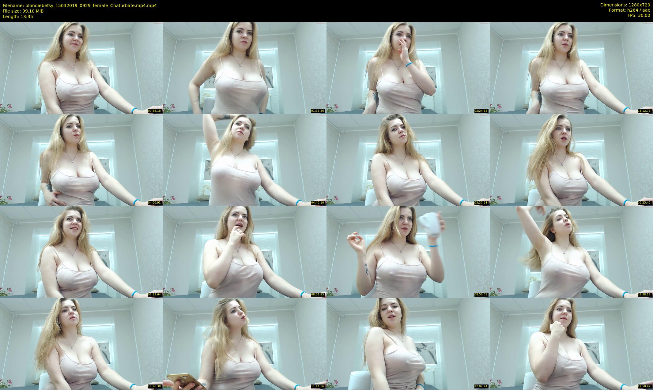 blondiebetsy — 14 minute Chaturbate female cam show recording, 720p, Mar 15, 2019