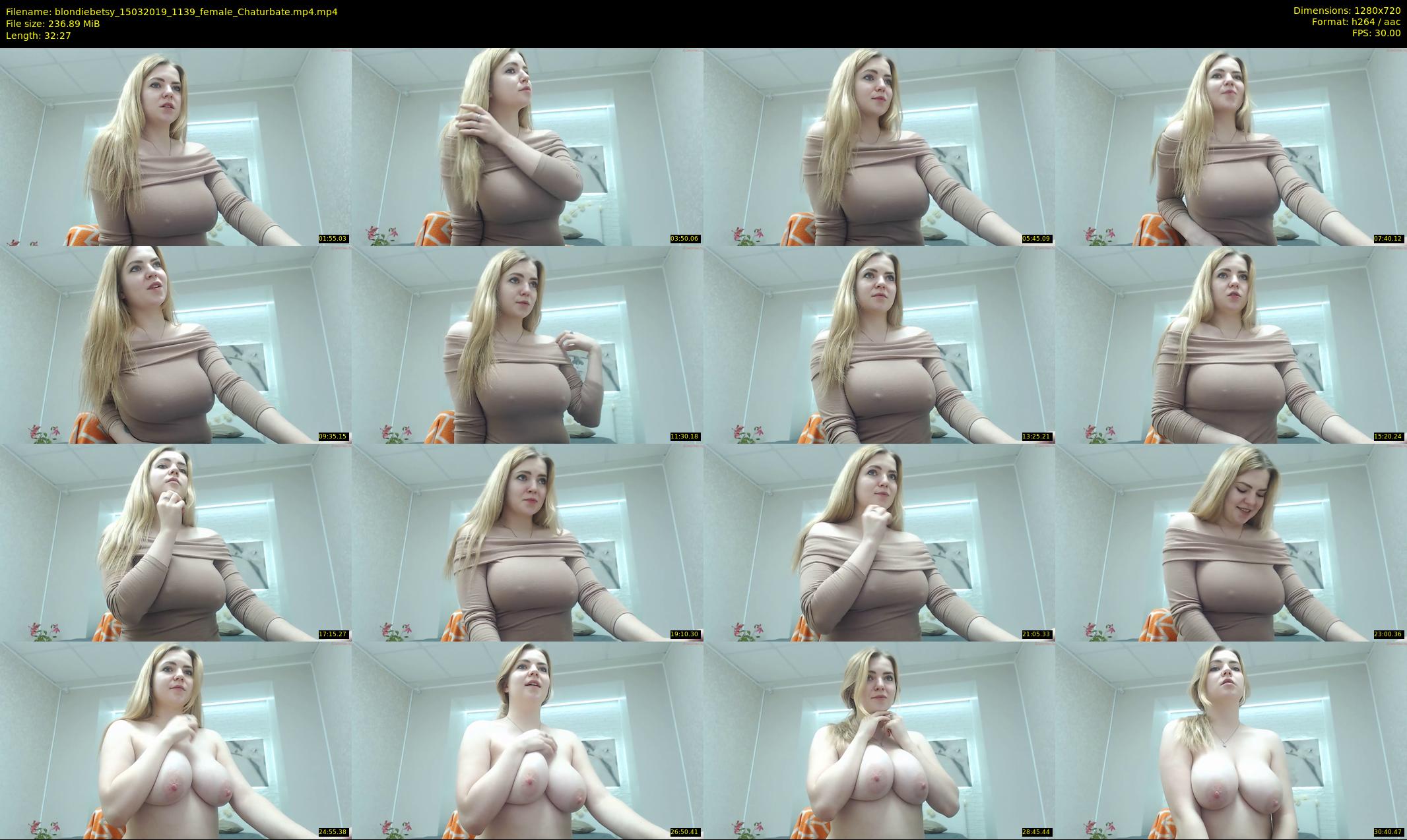 blondiebetsy — 33 minute Chaturbate female cam show recording, 720p, Mar 15, 2019