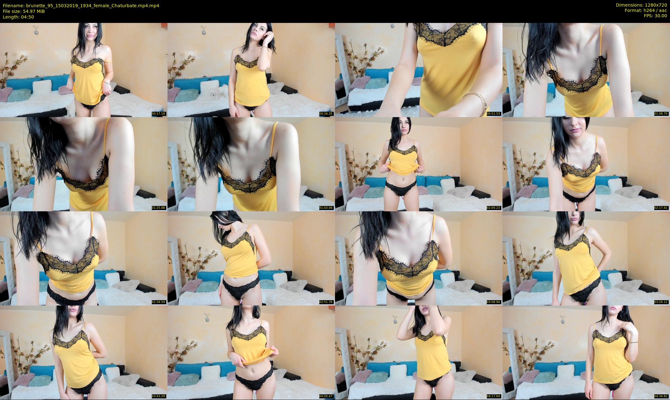 brunette_95 — 5 minute Chaturbate female cam show recording, 720p, Mar 15, 2019