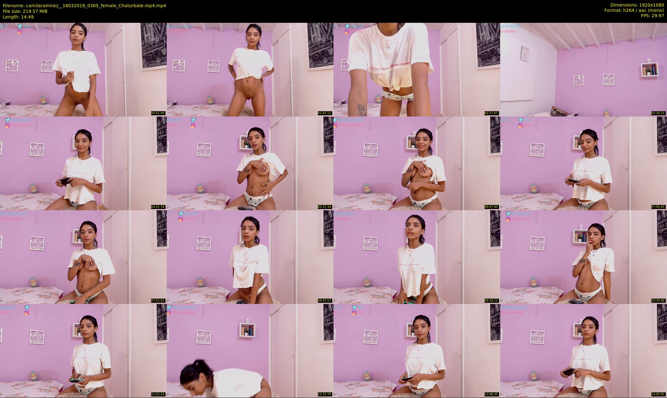 camilaramirez_ — 15 minute Chaturbate female cam show recording, 1080p, Mar 16, 2019