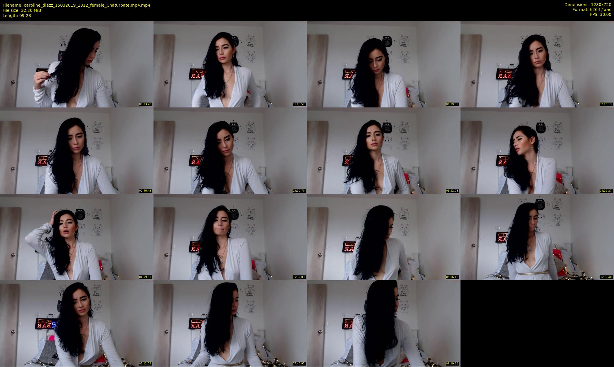 caroline_diazz — 10 minute Chaturbate female cam show recording, 720p, Mar 15, 2019