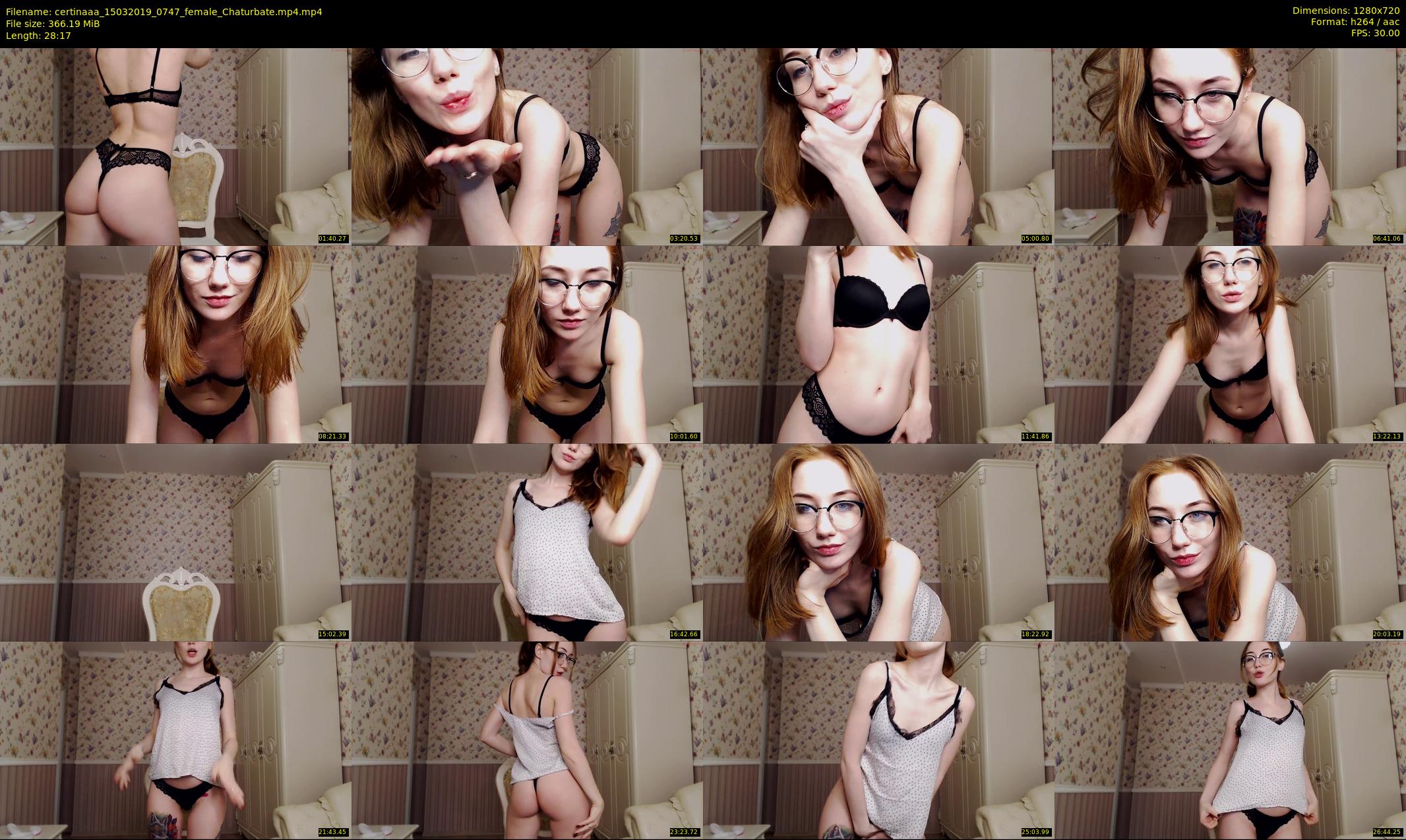 certinaaa — 29 minute Chaturbate female cam show recording, 720p, Mar 15, 2019