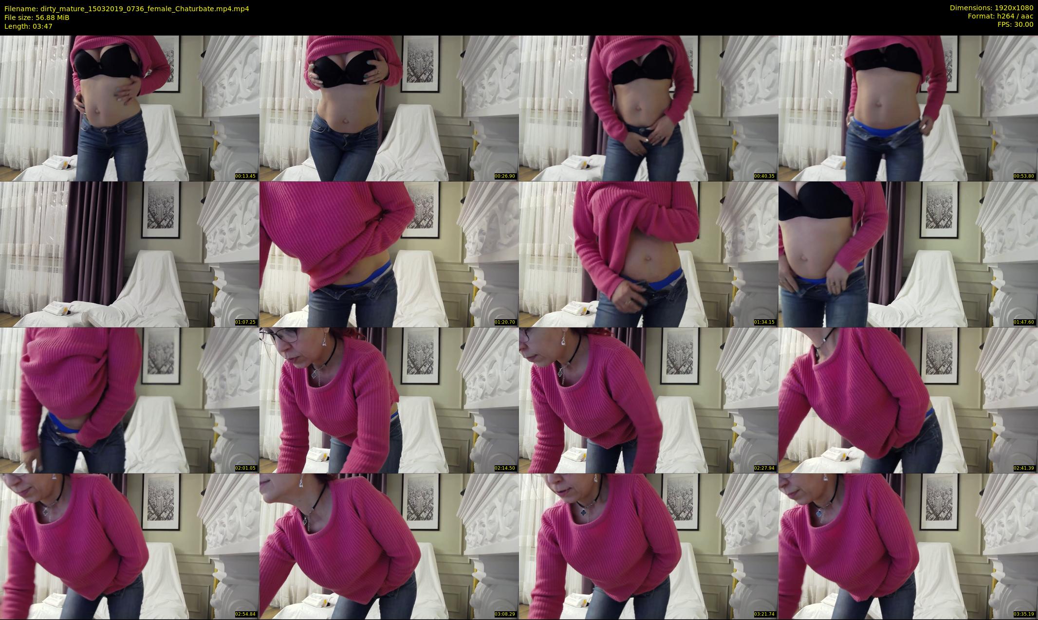dirty_mature — 4 minute Chaturbate female cam show recording, 1080p, Mar 15, 2019