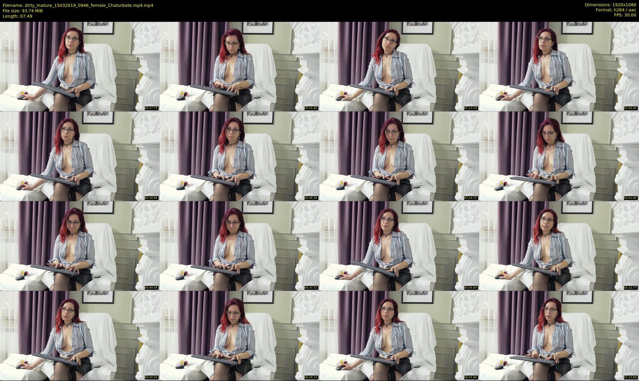dirty_mature — 8 minute Chaturbate female cam show recording, 1080p, Mar 15, 2019
