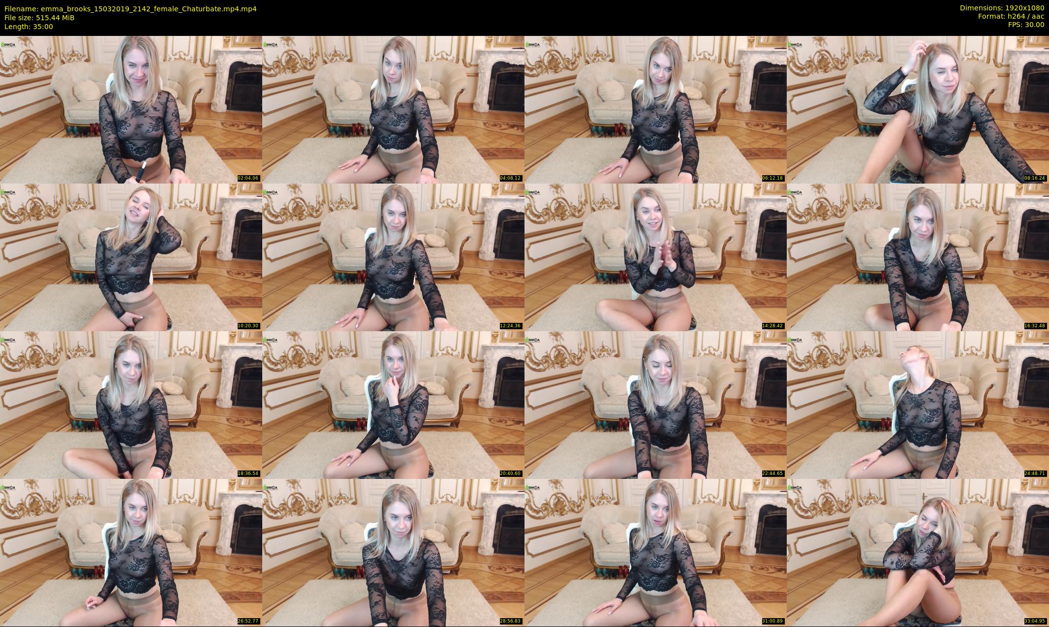 emma_brooks — 35 minute Chaturbate female cam show recording, 1080p, Mar 15, 2019