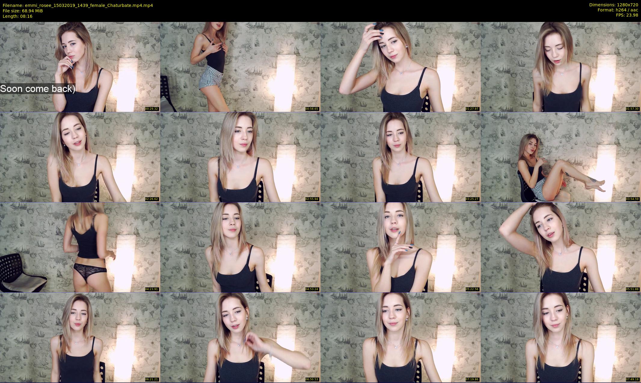 emmi_rosee — 9 minute Chaturbate female cam show recording, 720p, Mar 15, 2019