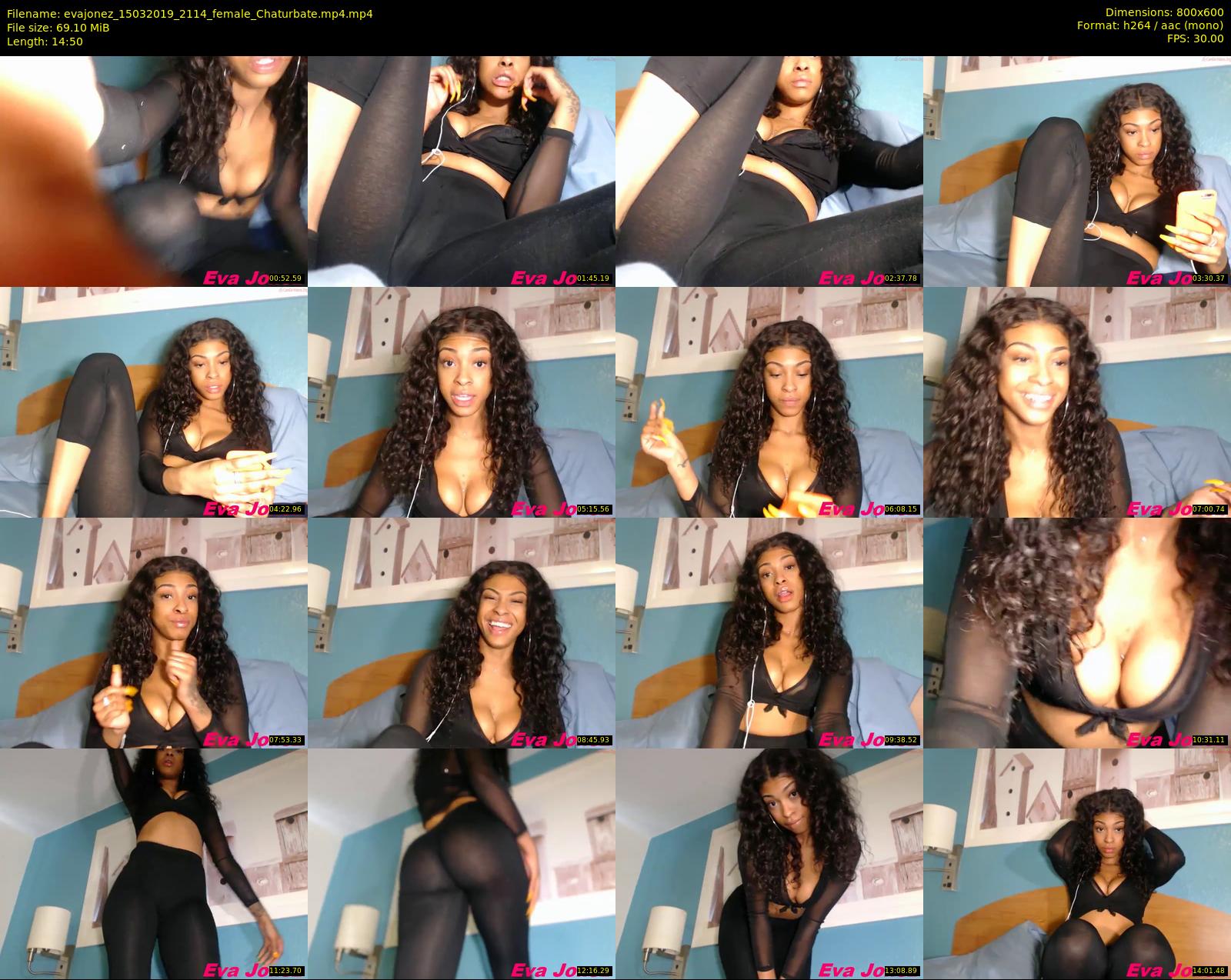evajonez — 15 minute Chaturbate female cam show recording, 480p, Mar 15, 2019