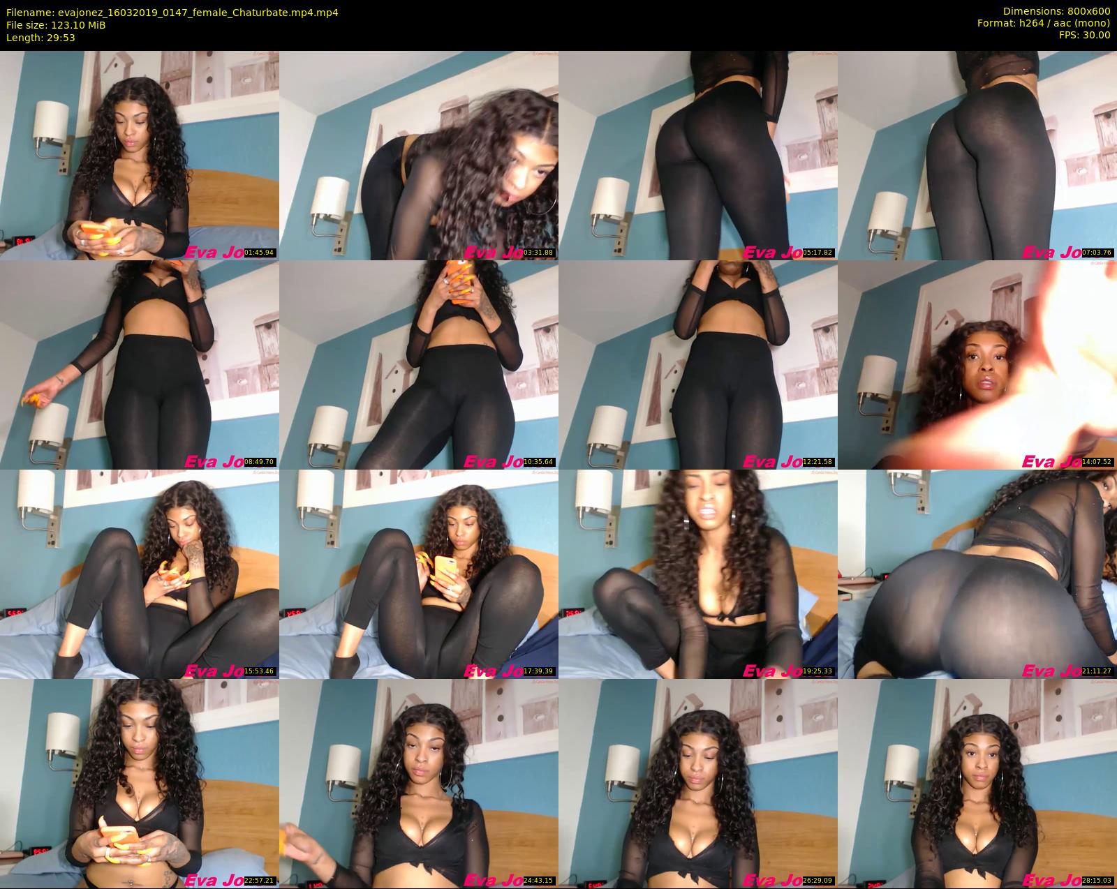 evajonez — 30 minute Chaturbate female cam show recording, 480p, Mar 16, 2019