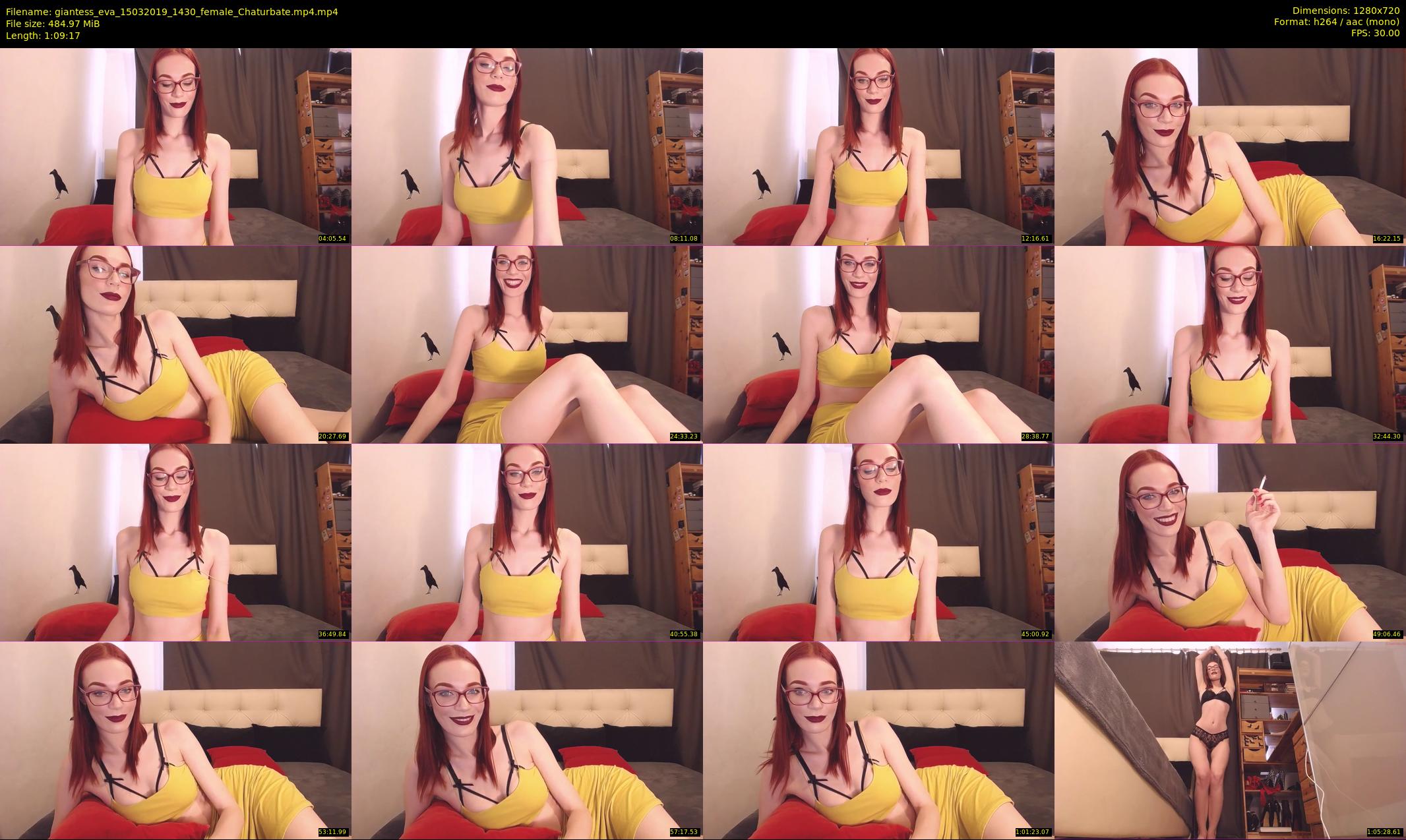 giantess_eva — 70 minute Chaturbate female cam show recording, 720p, Mar 15, 2019