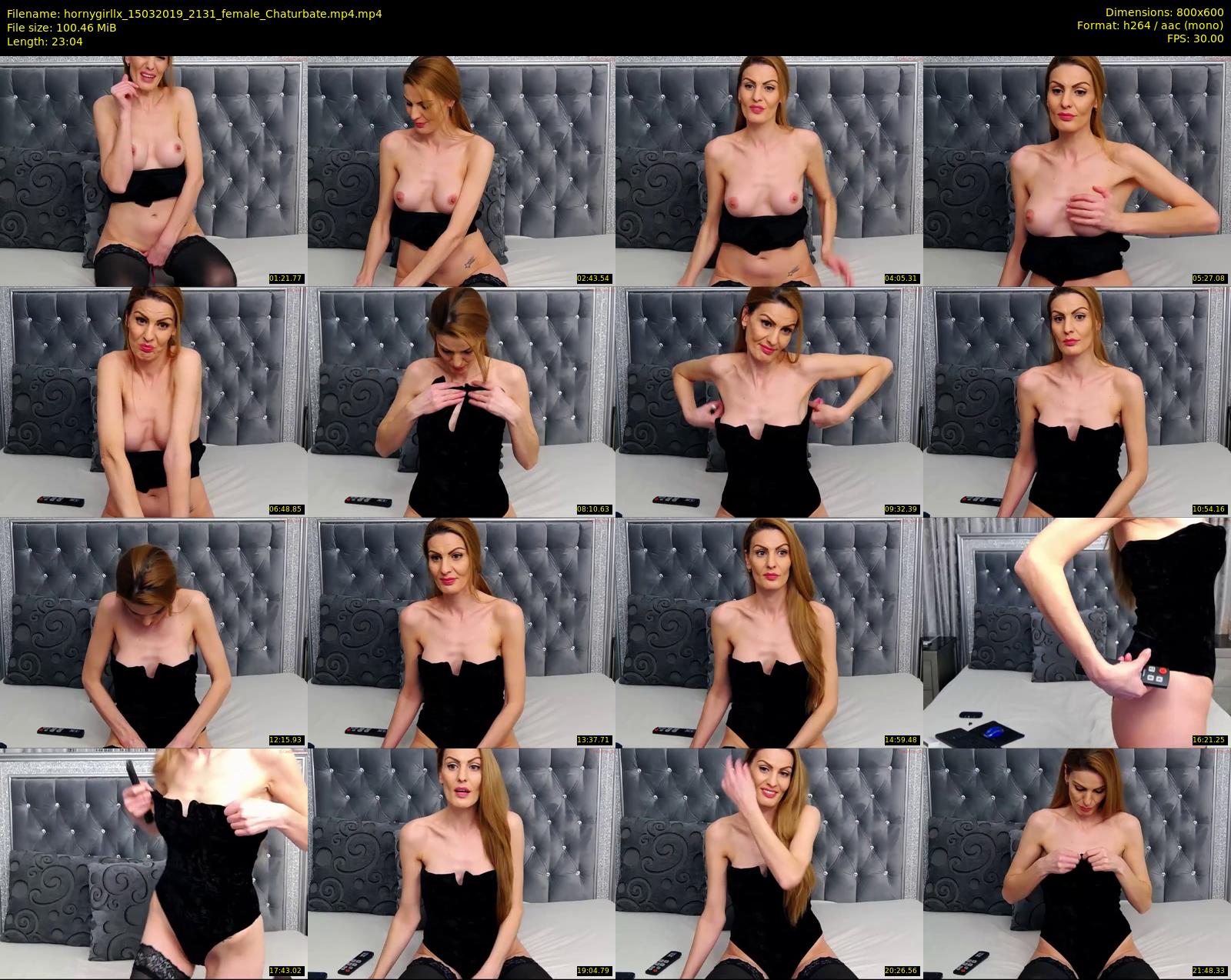 hornygirllx — 24 minute Chaturbate female cam show recording, 480p, Mar 15, 2019