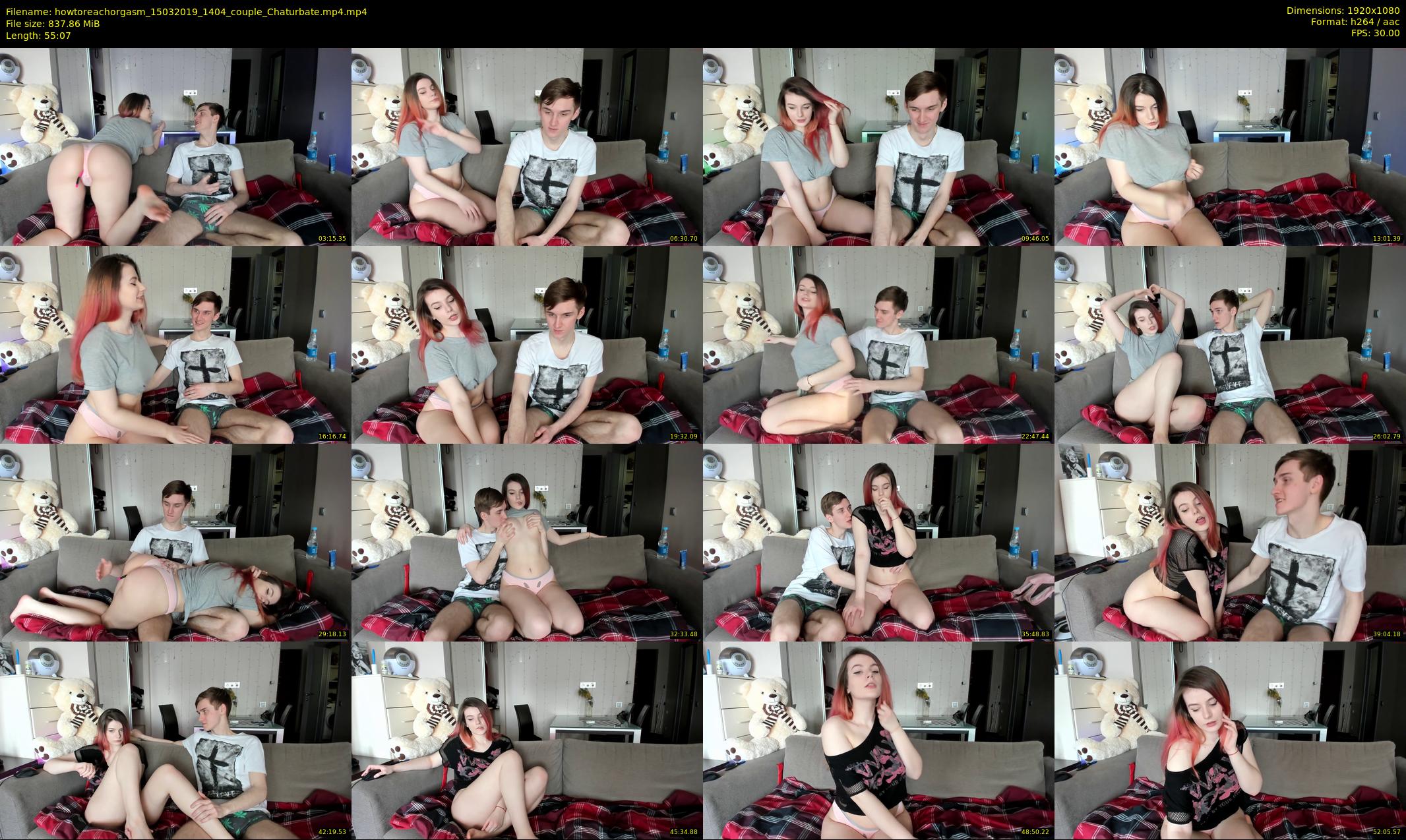 howtoreachorgasm — 56 minute Chaturbate couple cam show recording, 1080p, Mar 15, 2019