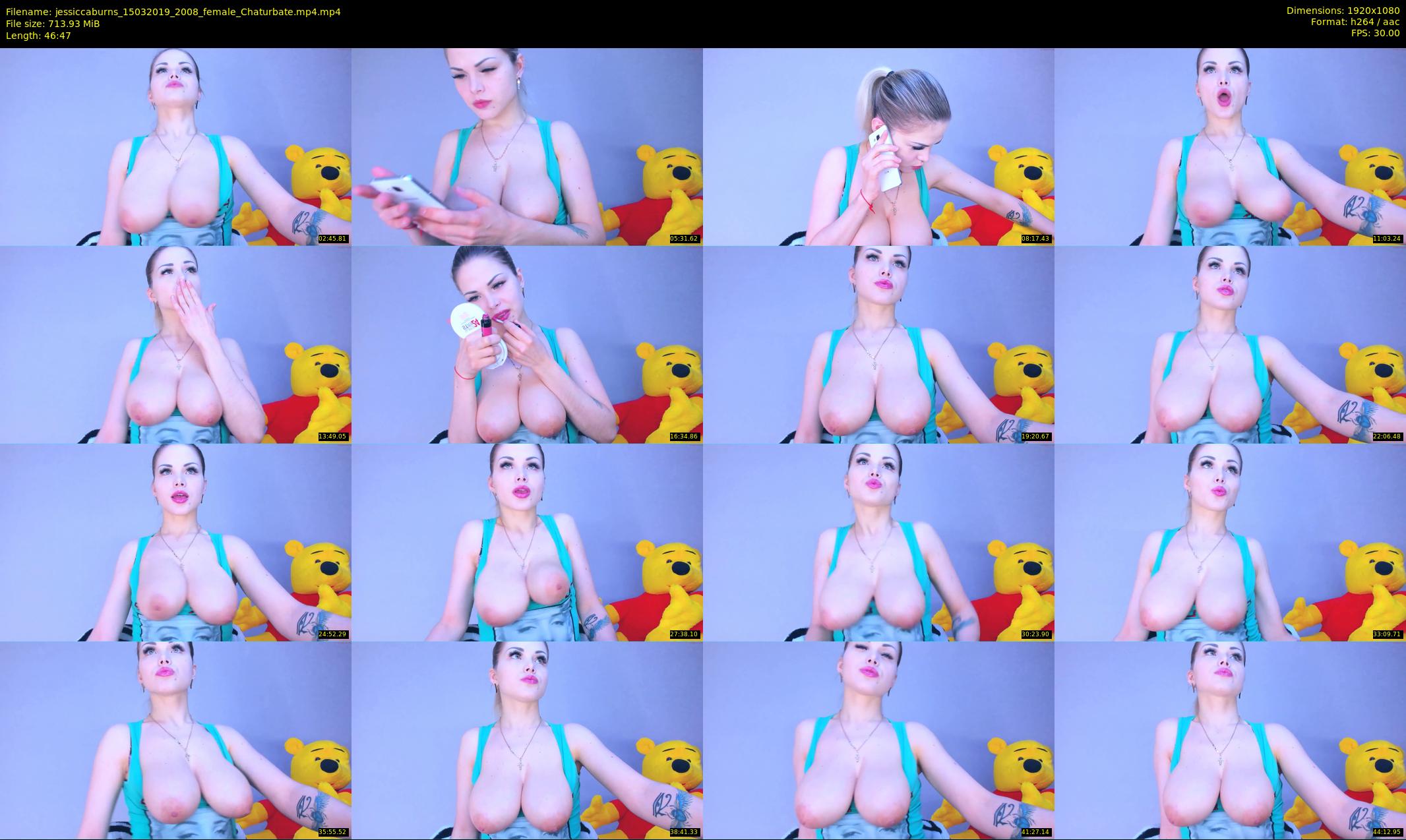 jessiccaburns — 47 minute Chaturbate female cam show recording, 1080p, Mar 15, 2019