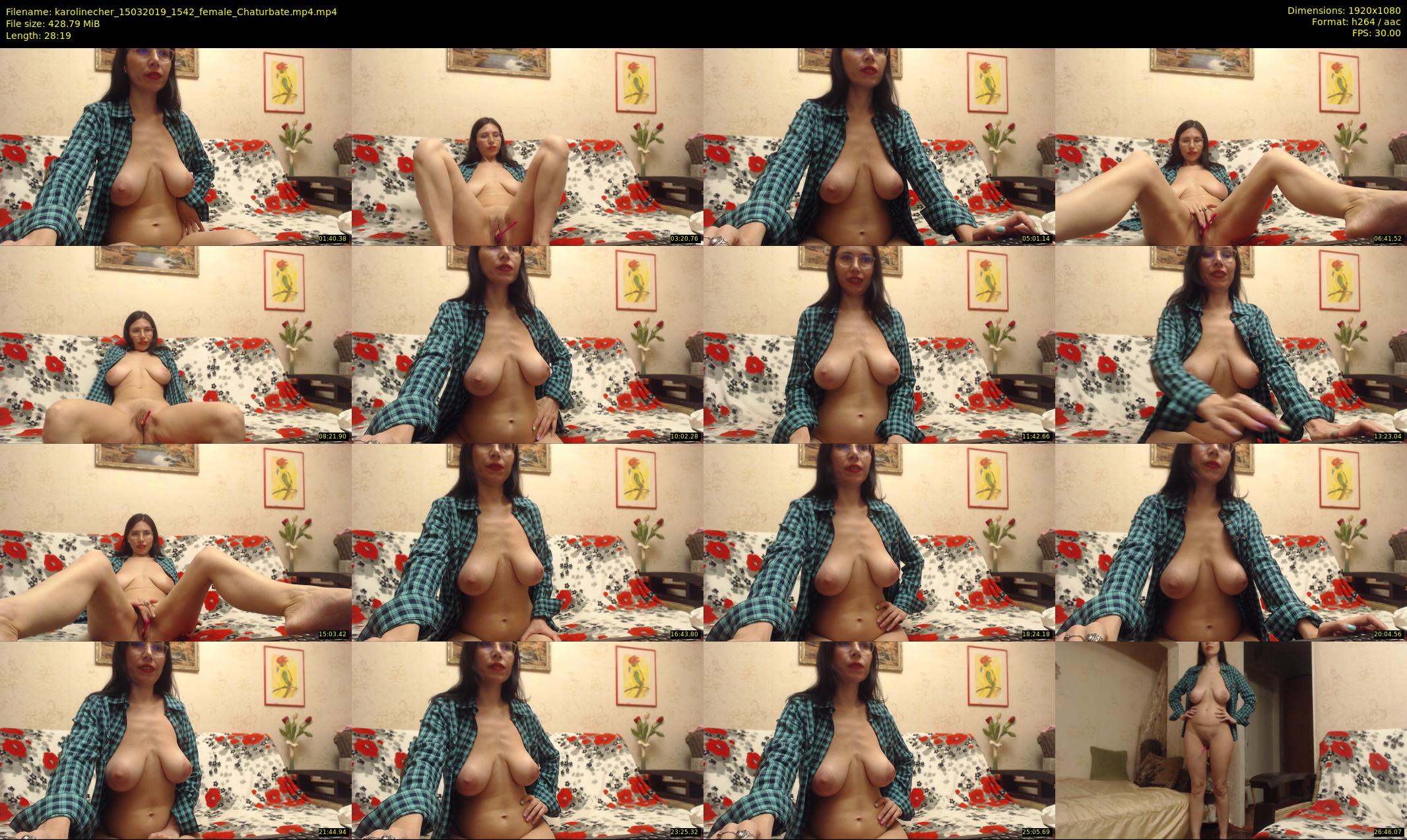 karolinecher — 29 minute Chaturbate female cam show recording, 1080p, Mar 15, 2019