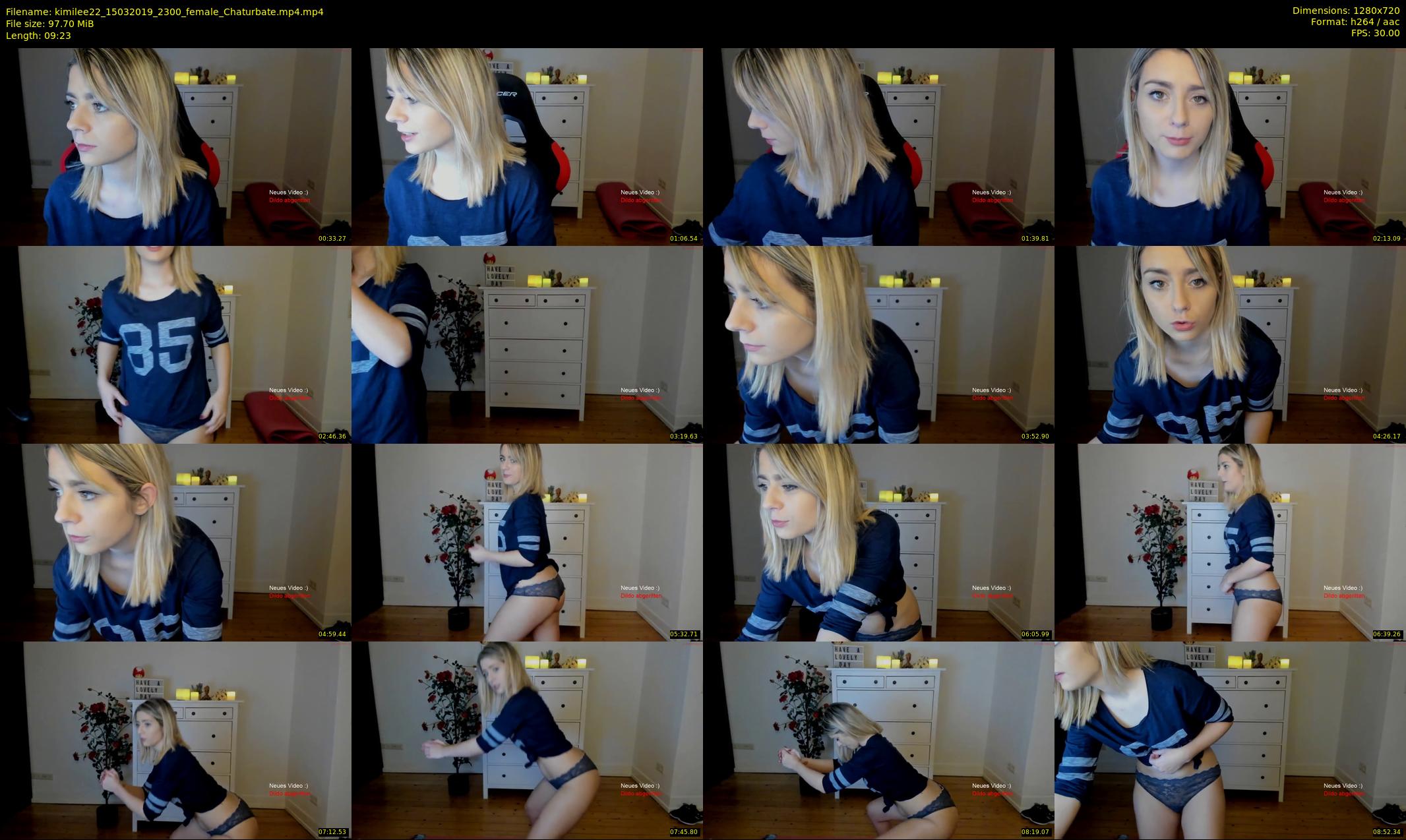 kimilee22 — 10 minute Chaturbate female cam show recording, 720p, Mar 15, 2019