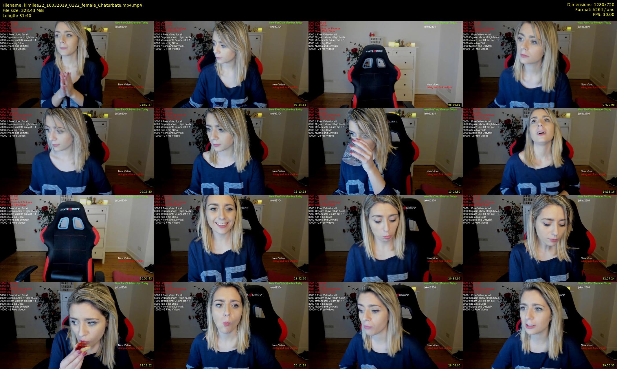 kimilee22 — 32 minute Chaturbate female cam show recording, 720p, Mar 16, 2019