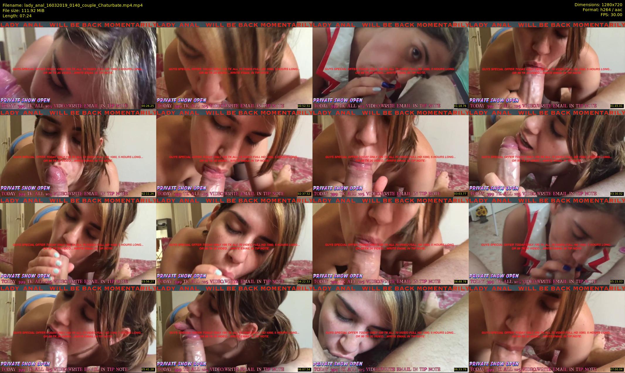 lady_anal — 8 minute Chaturbate female cam show recording, 720p, Mar 16, 2019