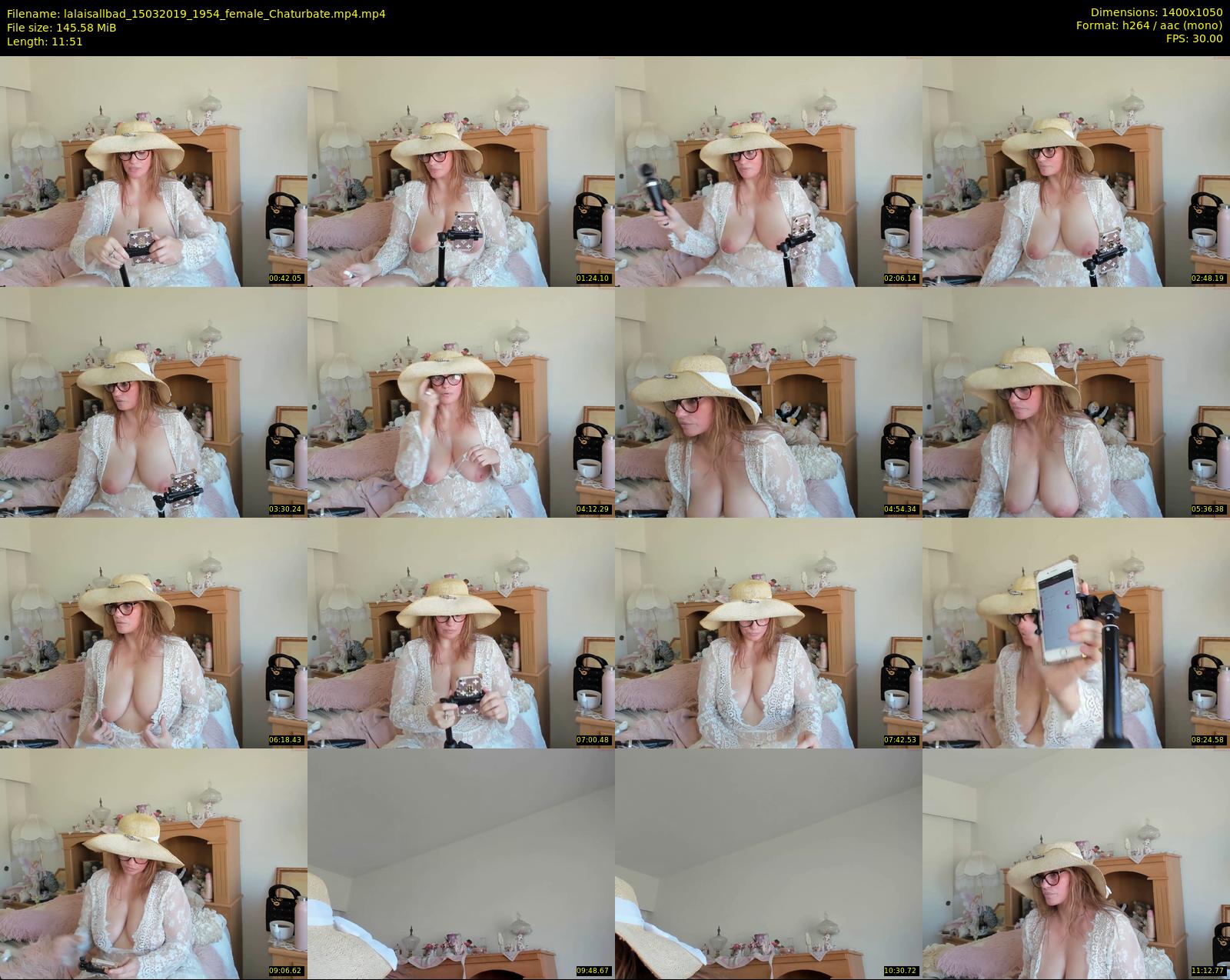 lalaisallbad — 12 minute Chaturbate female cam show recording, 720p, Mar 15, 2019