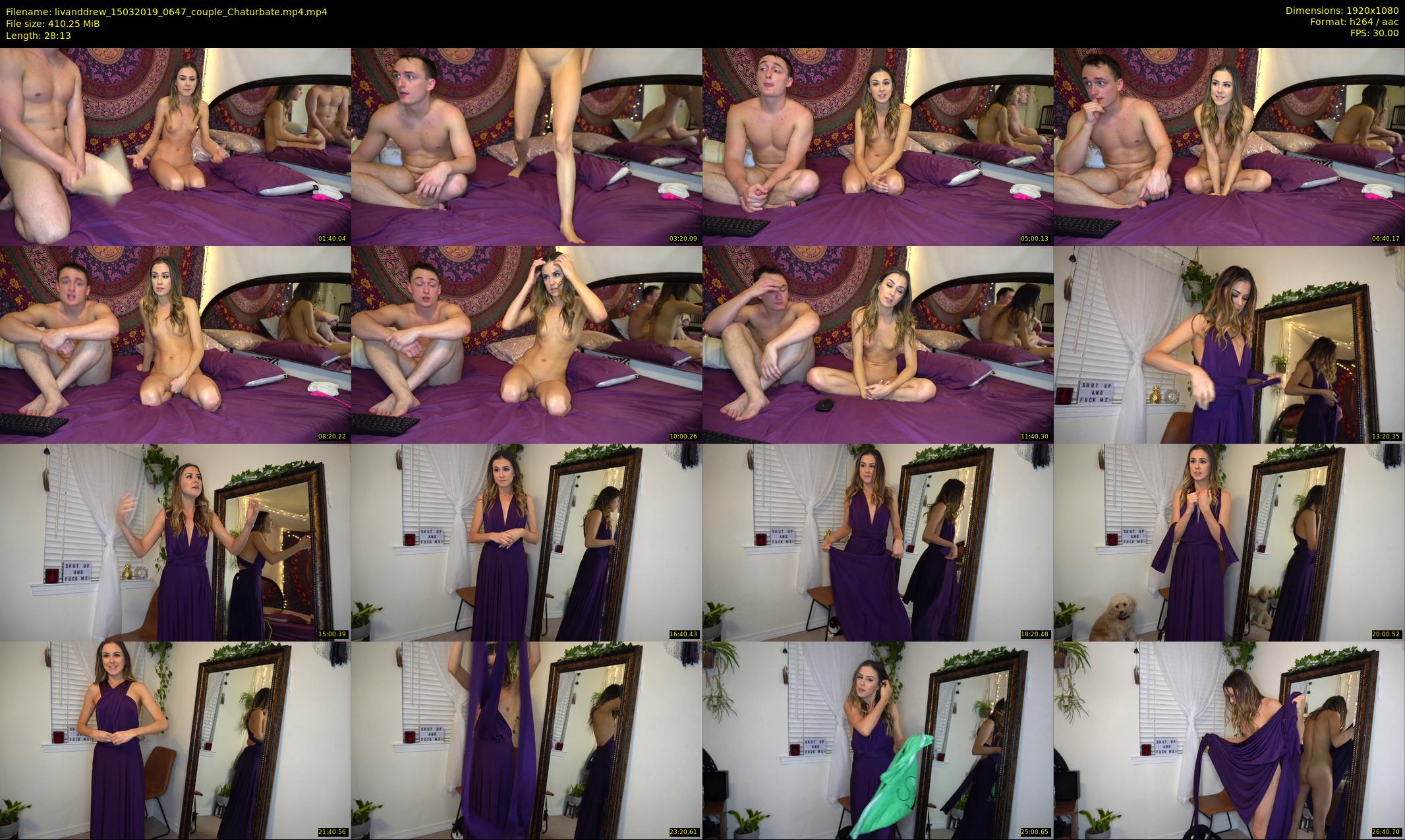 livanddrew — 29 minute Chaturbate couple cam show recording, 1080p, Mar 15, 2019