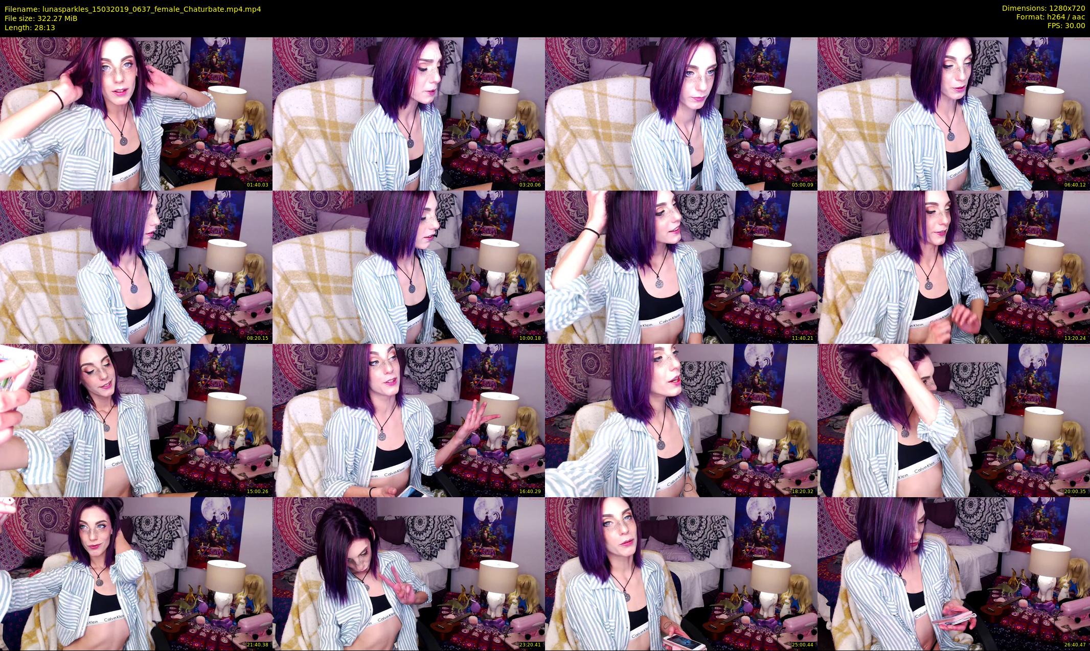 lunasparkles — 29 minute Chaturbate female cam show recording, 720p, Mar 15, 2019