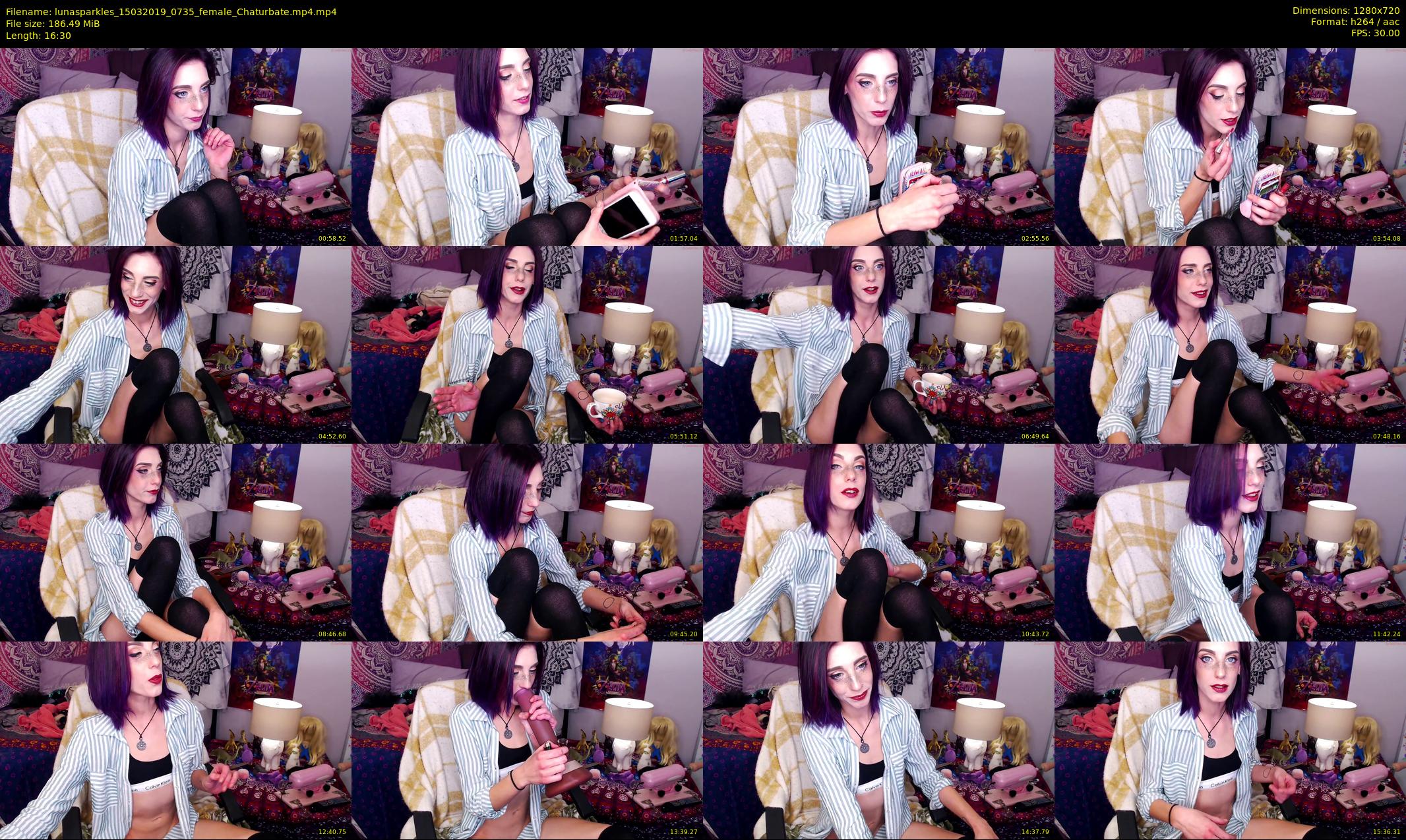 lunasparkles — 17 minute Chaturbate female cam show recording, 720p, Mar 15, 2019