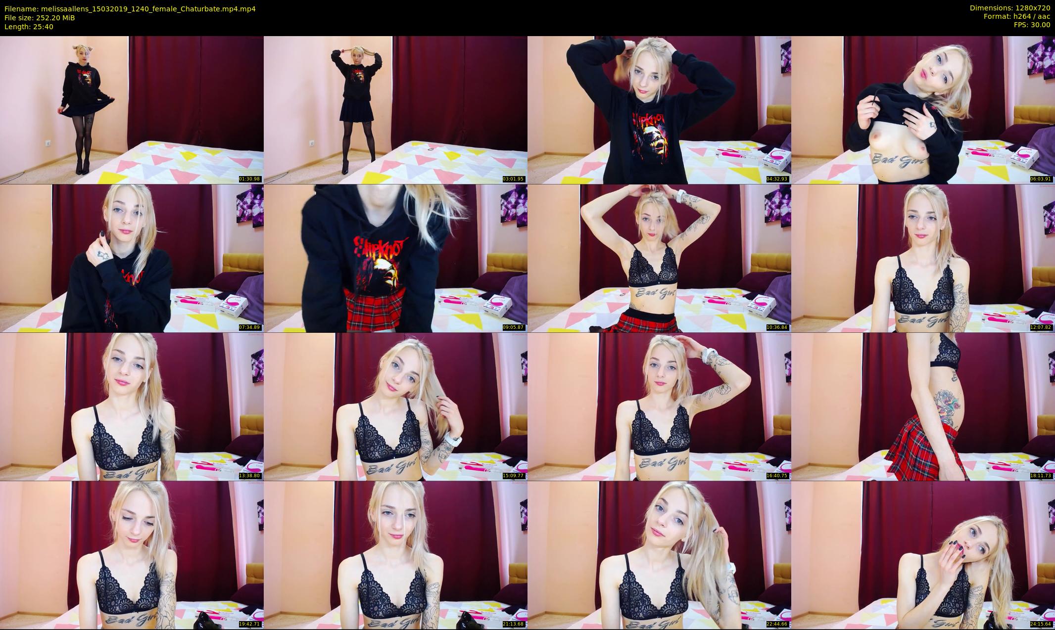 melissaallens — 26 minute Chaturbate female cam show recording, 720p, Mar 15, 2019