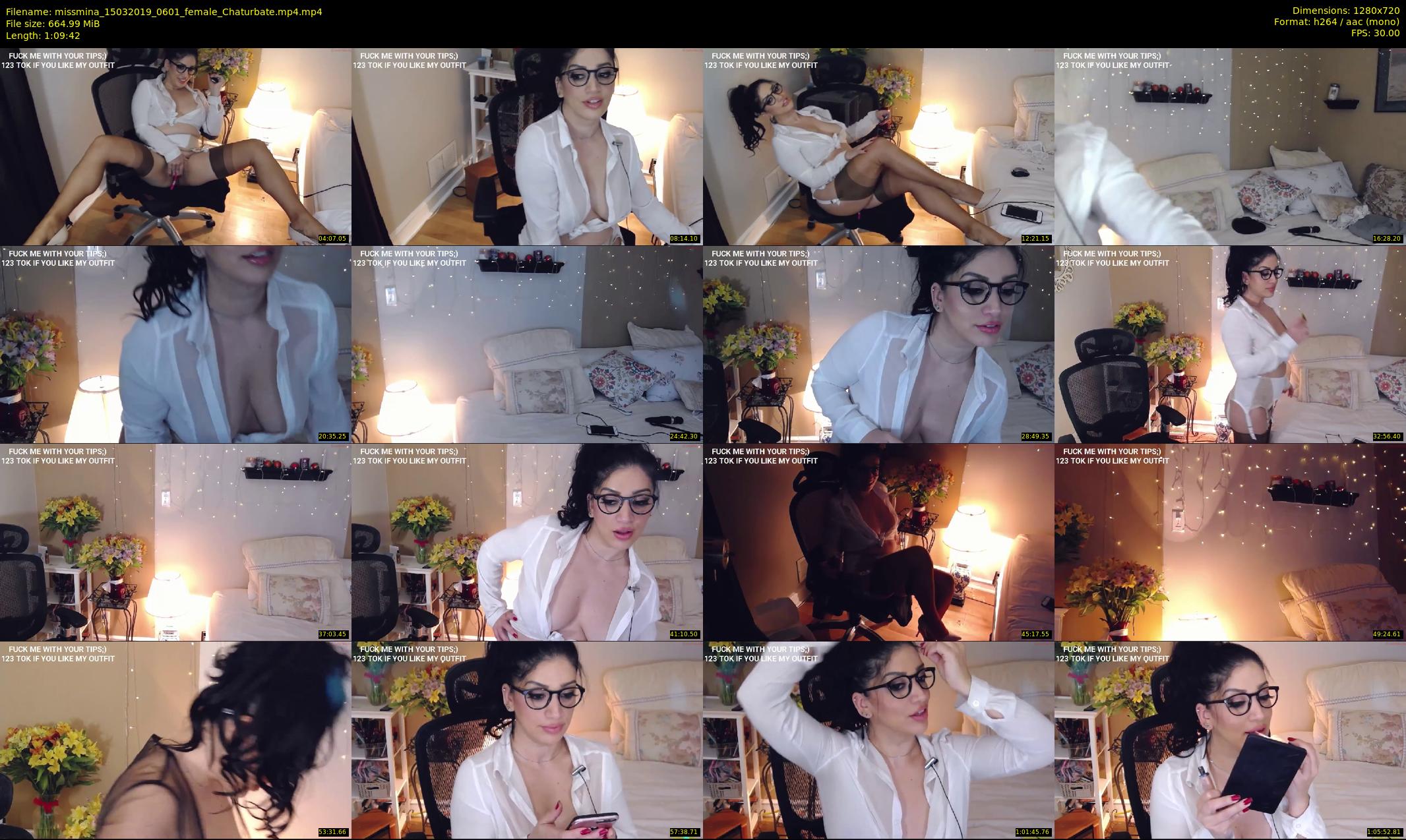 missmina — 70 minute Chaturbate female cam show recording, 720p, Mar 15, 2019