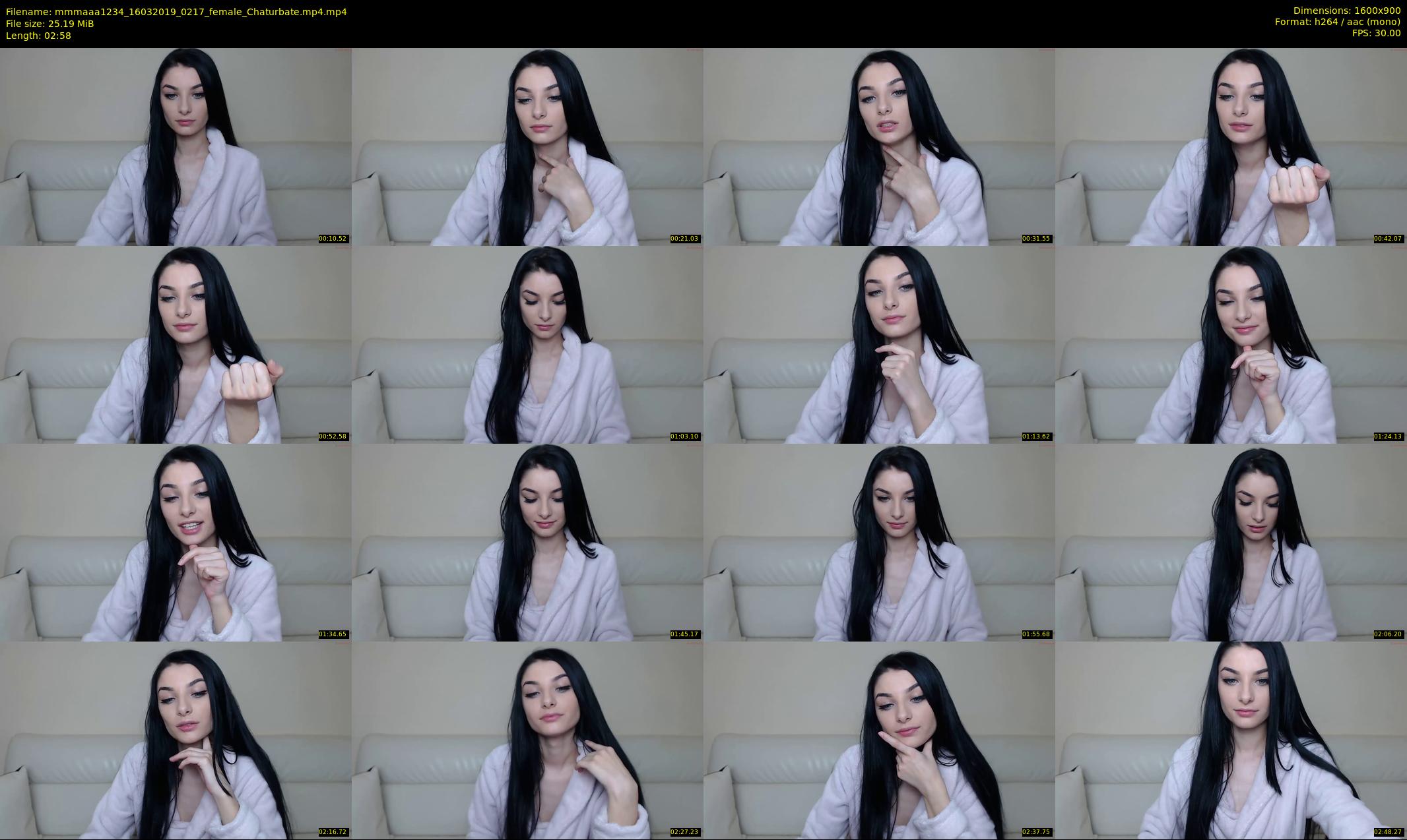 mmmaaa1234 — 3 minute Chaturbate female cam show recording, 720p, Mar 16, 2019