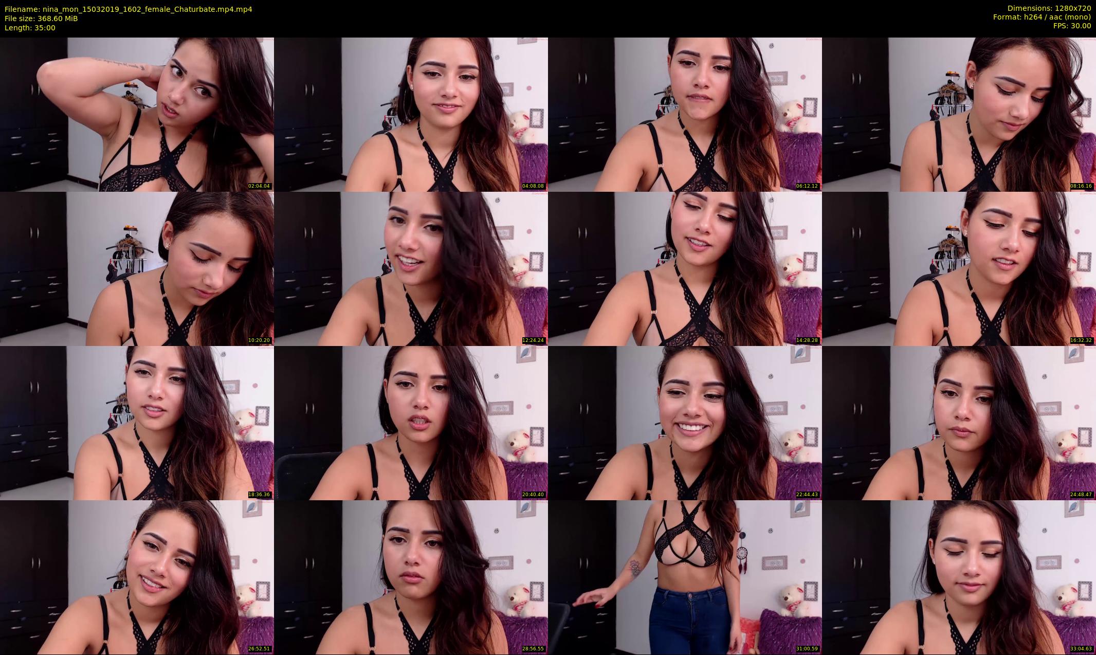 nina_mon — 35 minute Chaturbate female cam show recording, 720p, Mar 15, 2019