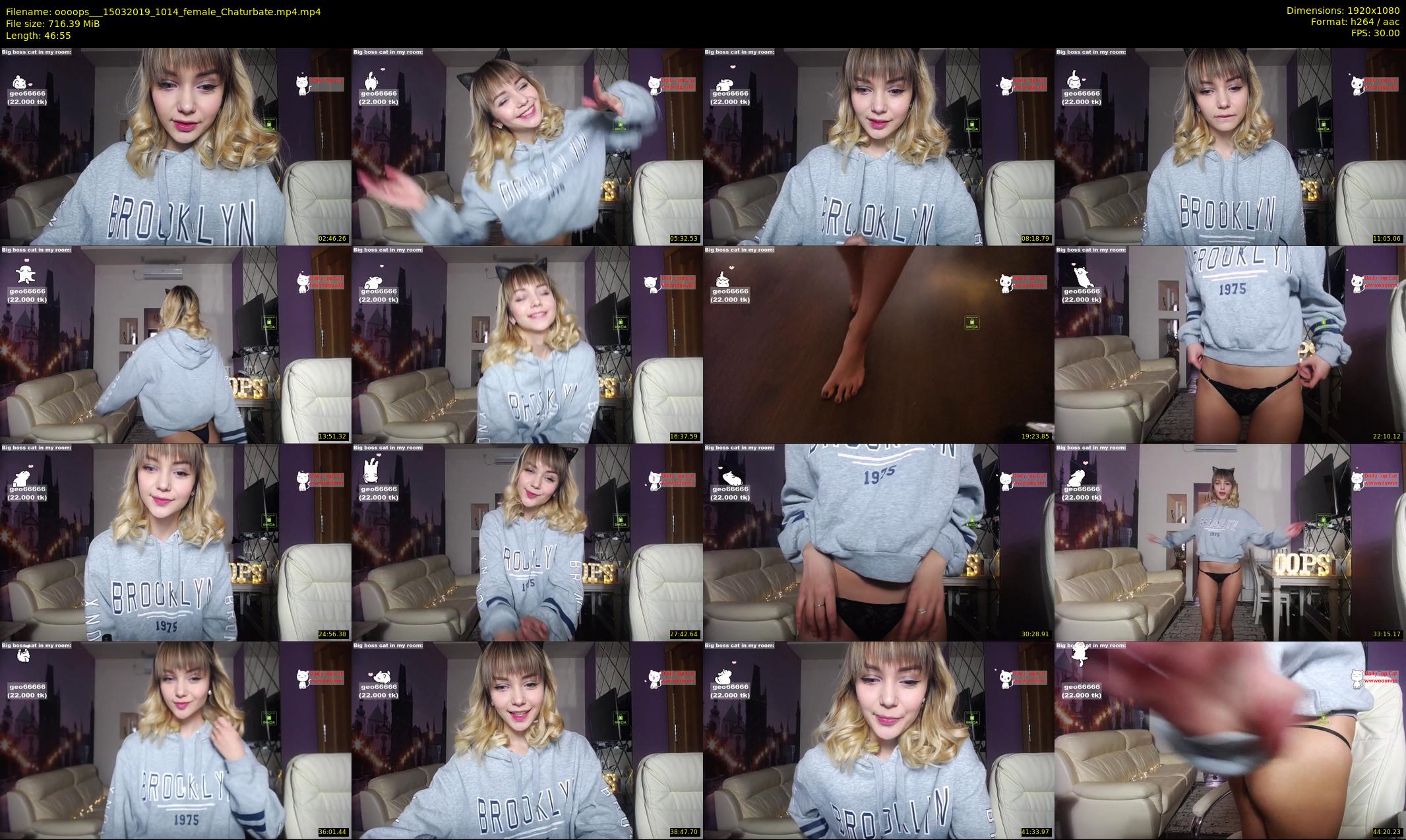 oooops__ — 47 minute Chaturbate female cam show recording, 1080p, Mar 15, 2019