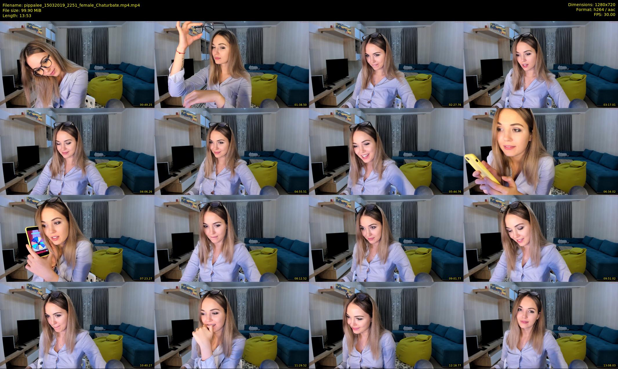 pippalee — 14 minute Chaturbate female cam show recording, 720p, Mar 15, 2019