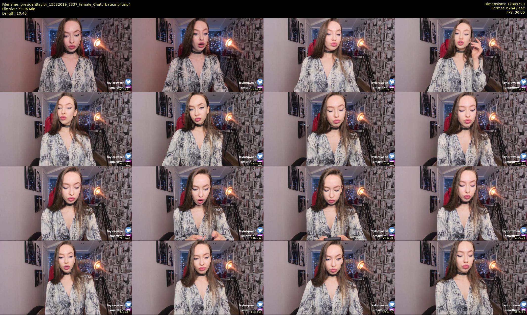 presidenttaylor — 11 minute Chaturbate female cam show recording, 720p, Mar 15, 2019