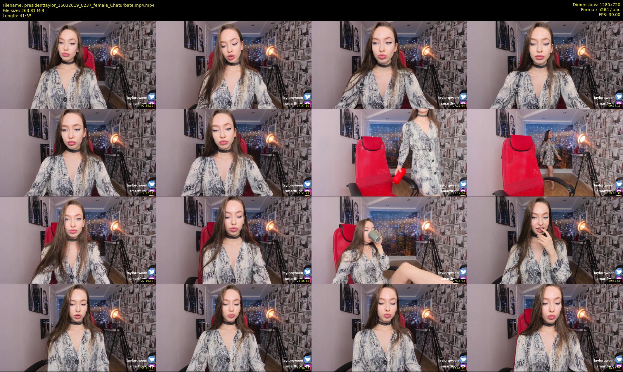 presidenttaylor — 42 minute Chaturbate female cam show recording, 720p, Mar 16, 2019