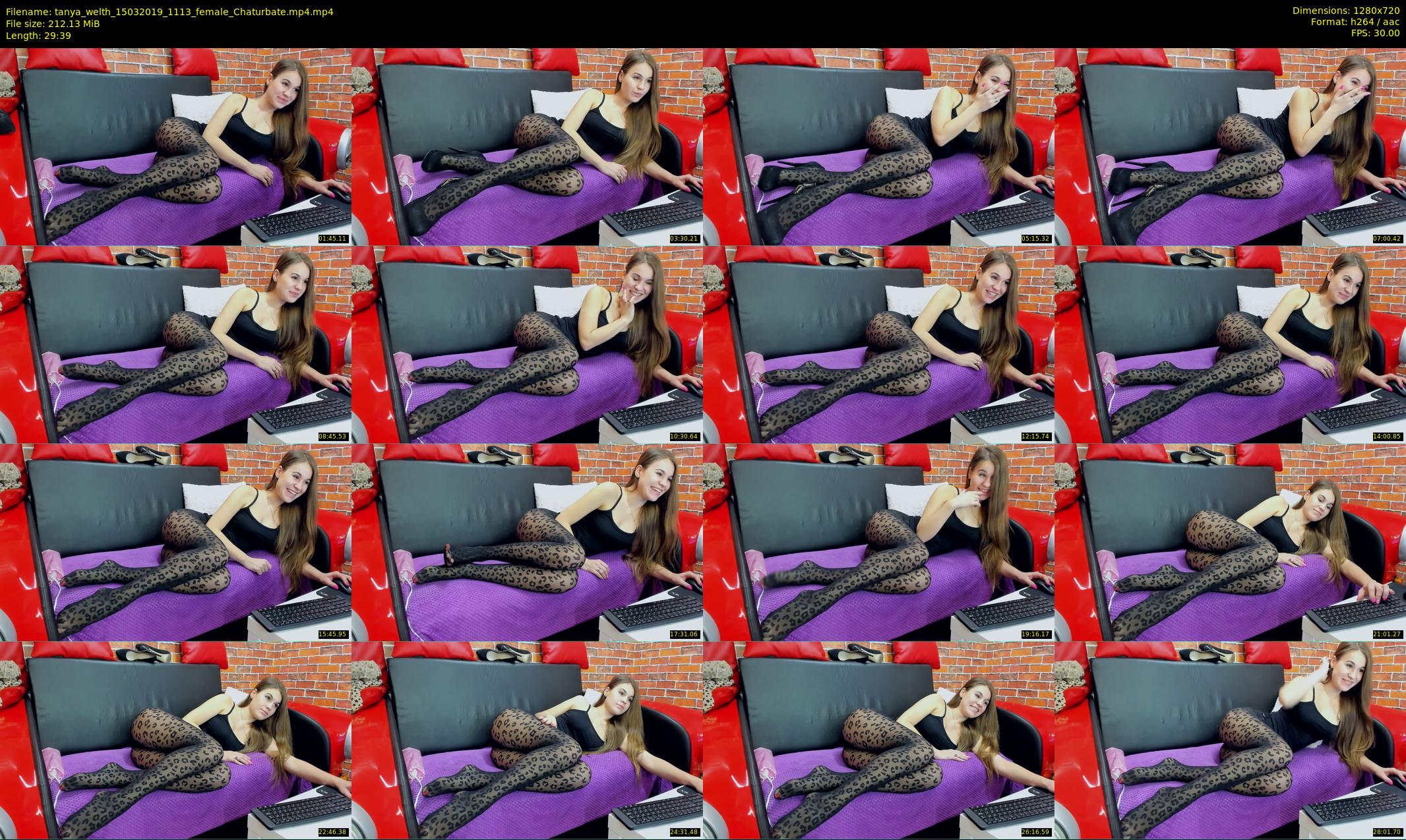 tanya_welth — 30 minute Chaturbate female cam show recording, 720p, Mar 15, 2019