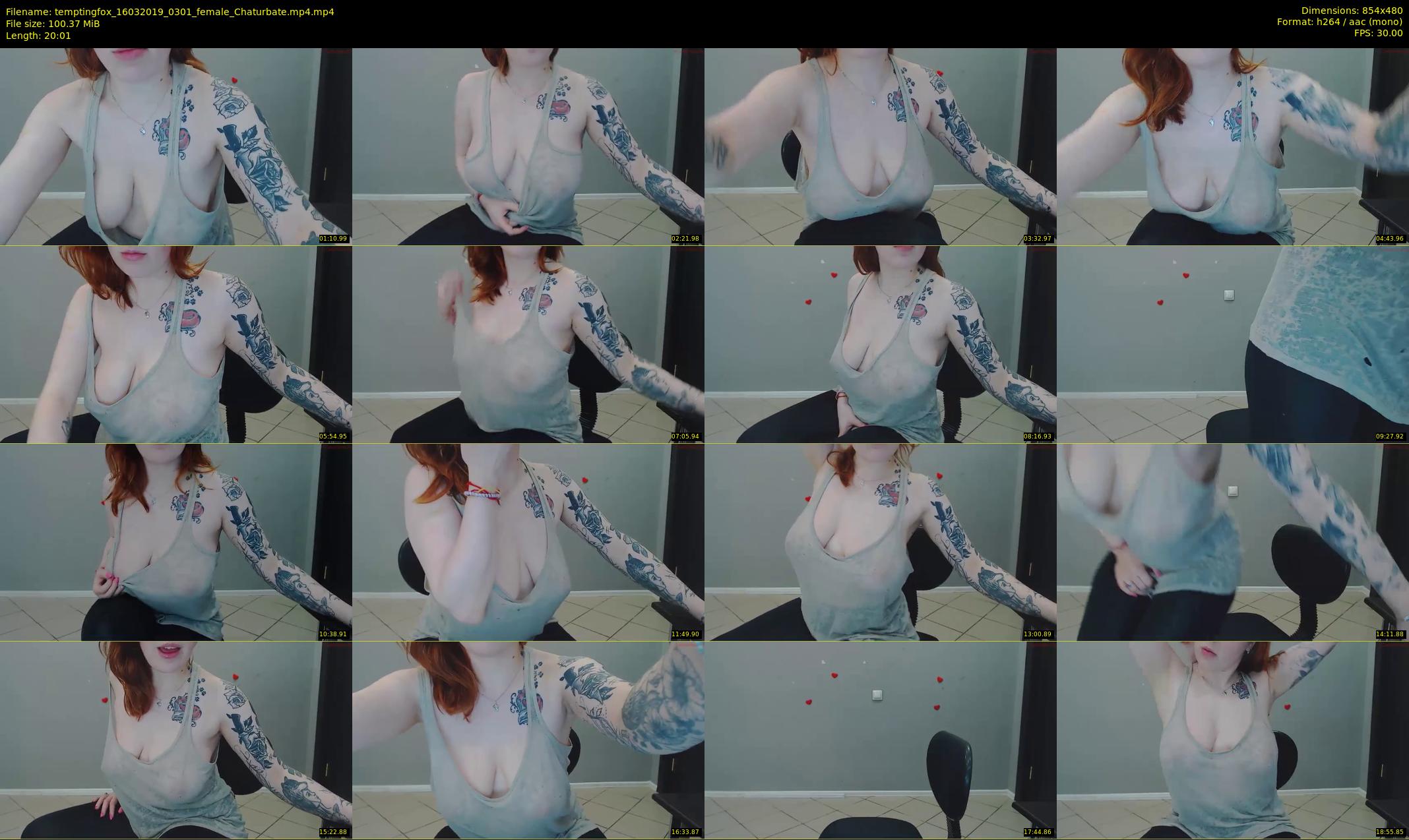 temptingfox — 21 minute Chaturbate female cam show recording, 480p, Mar 16, 2019