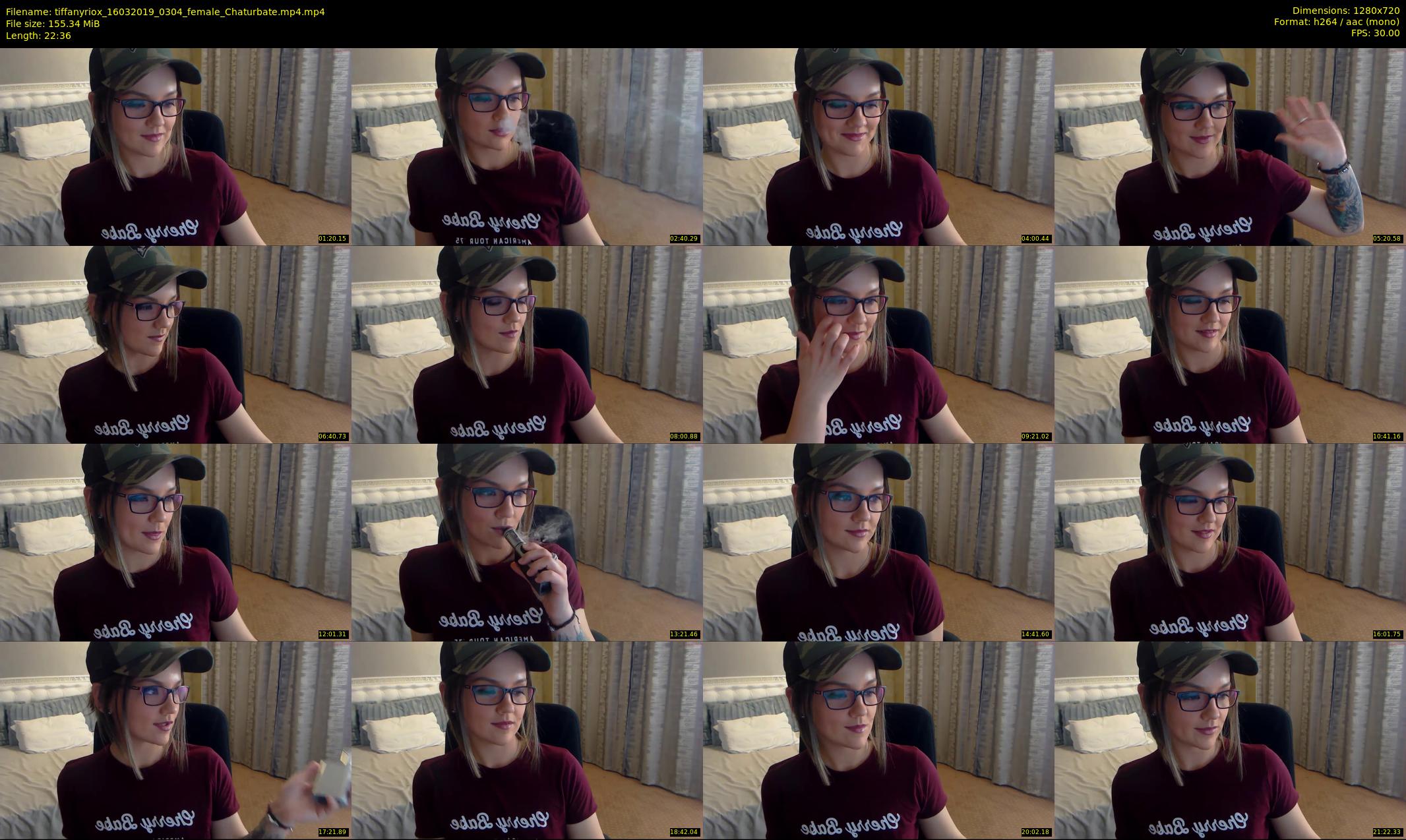 tiffanyriox — 23 minute Chaturbate female cam show recording, 720p, Mar 16, 2019