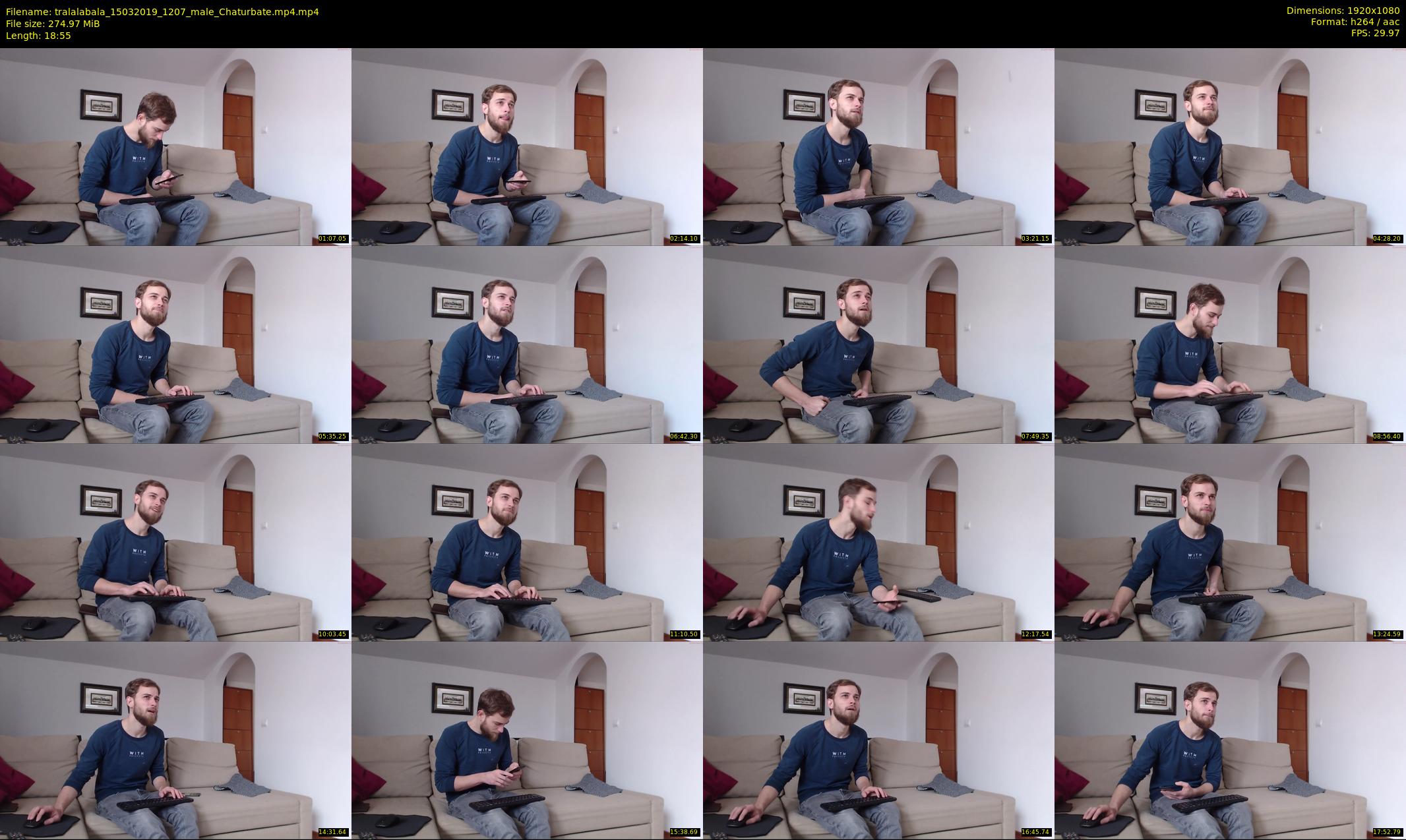 tralalabala — 19 minute Chaturbate male cam show recording, 1080p, Mar 15, 2019