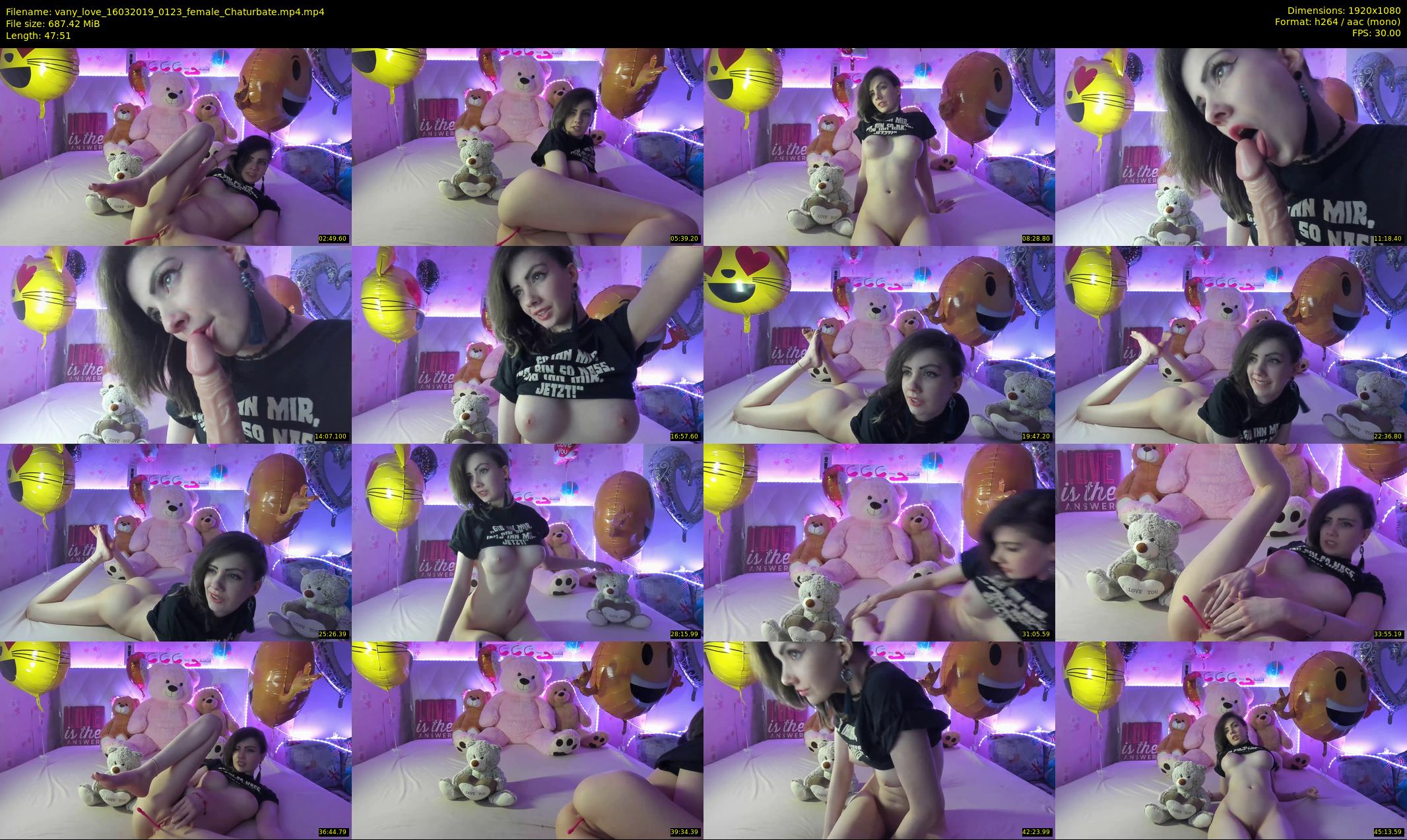 vany_love — 48 minute Chaturbate female cam show recording, 1080p, Mar 16, 2019