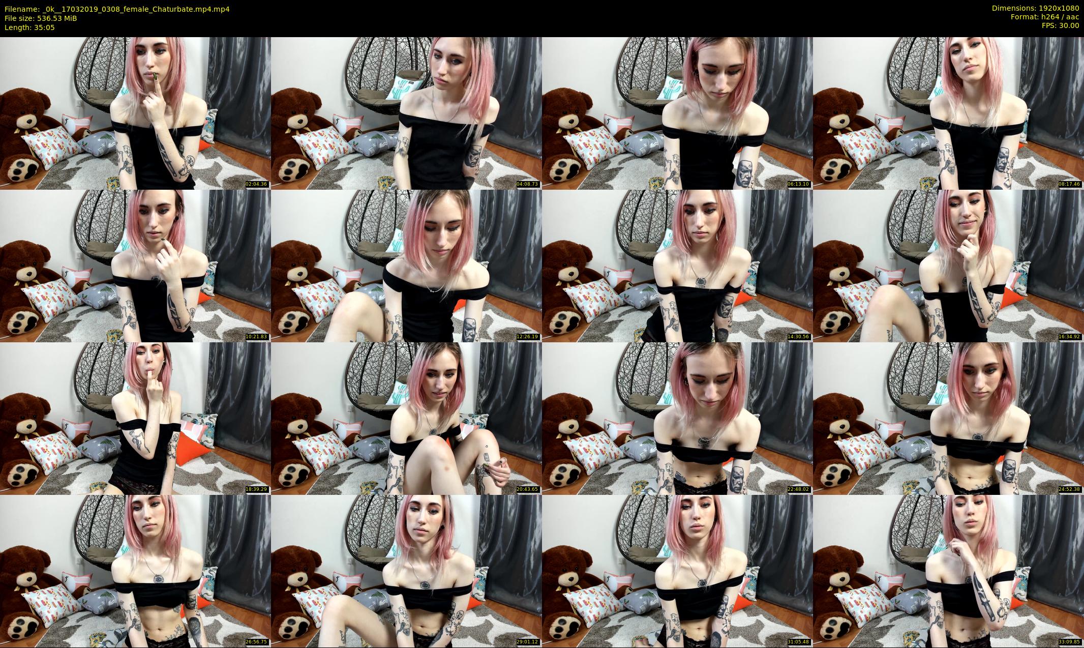 _0k_ — 36 minute Chaturbate female cam show recording, 1080p, Mar 17, 2019