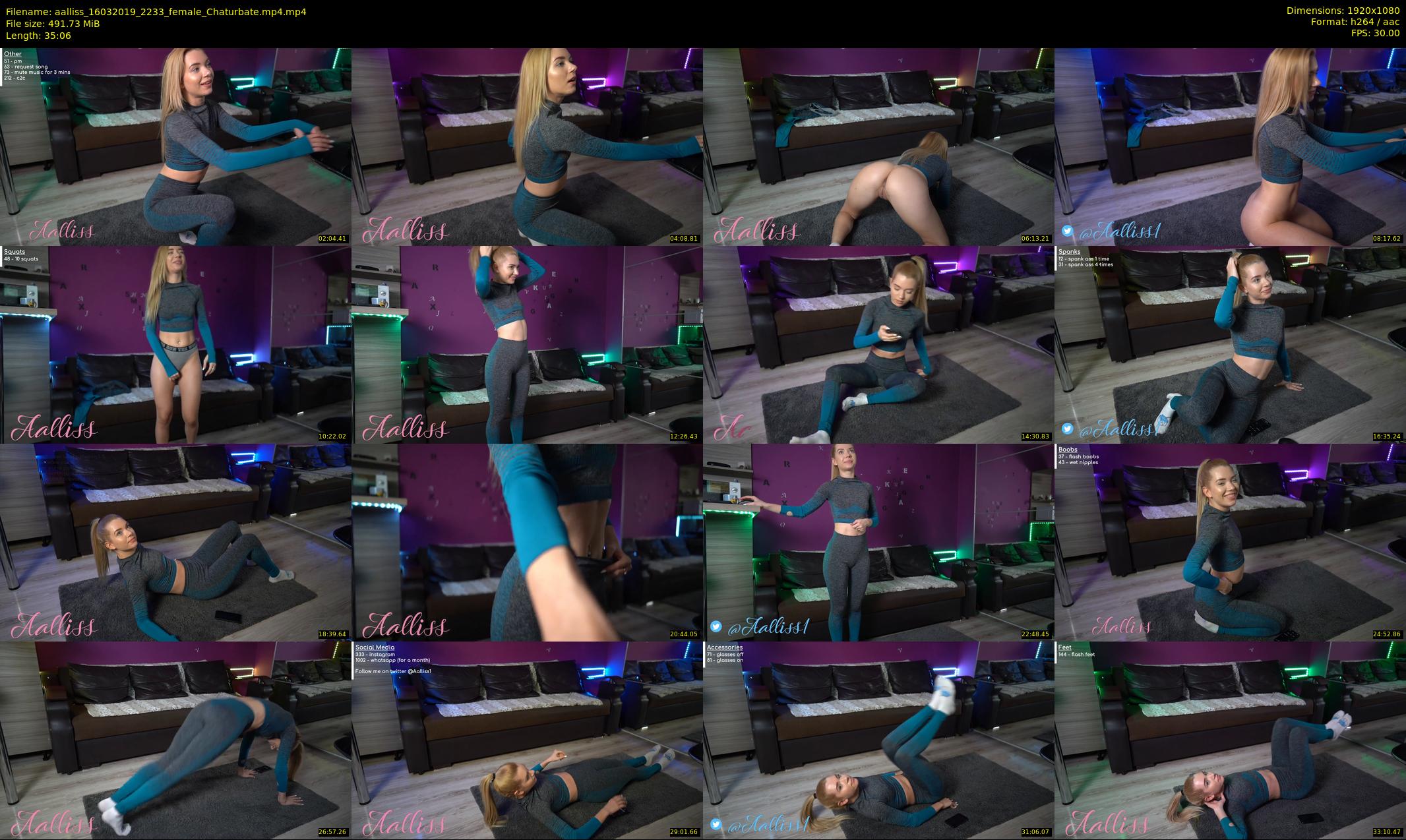 aalliss — 36 minute Chaturbate female cam show recording, 1080p, Mar 16, 2019