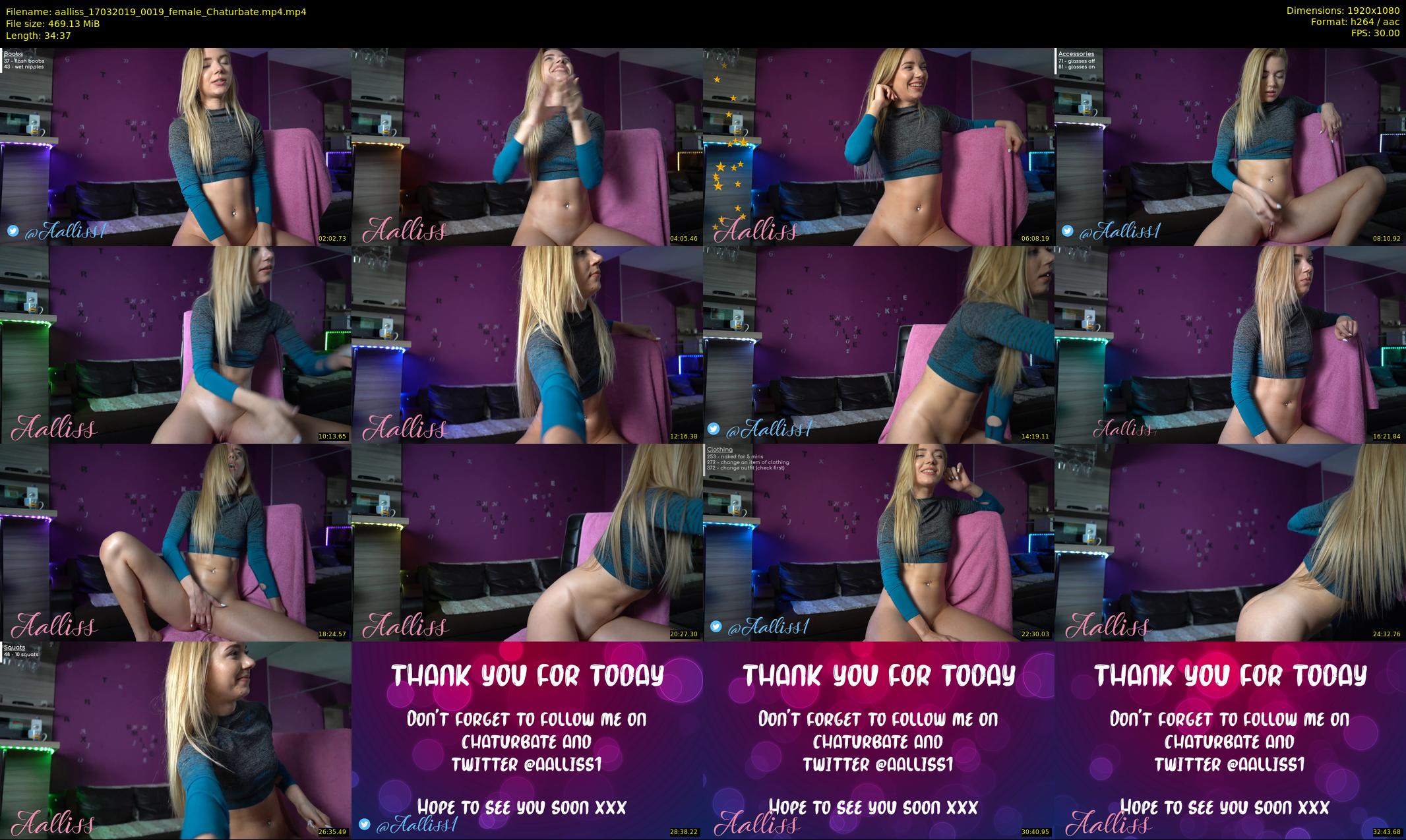 aalliss — 35 minute Chaturbate female cam show recording, 1080p, Mar 17, 2019