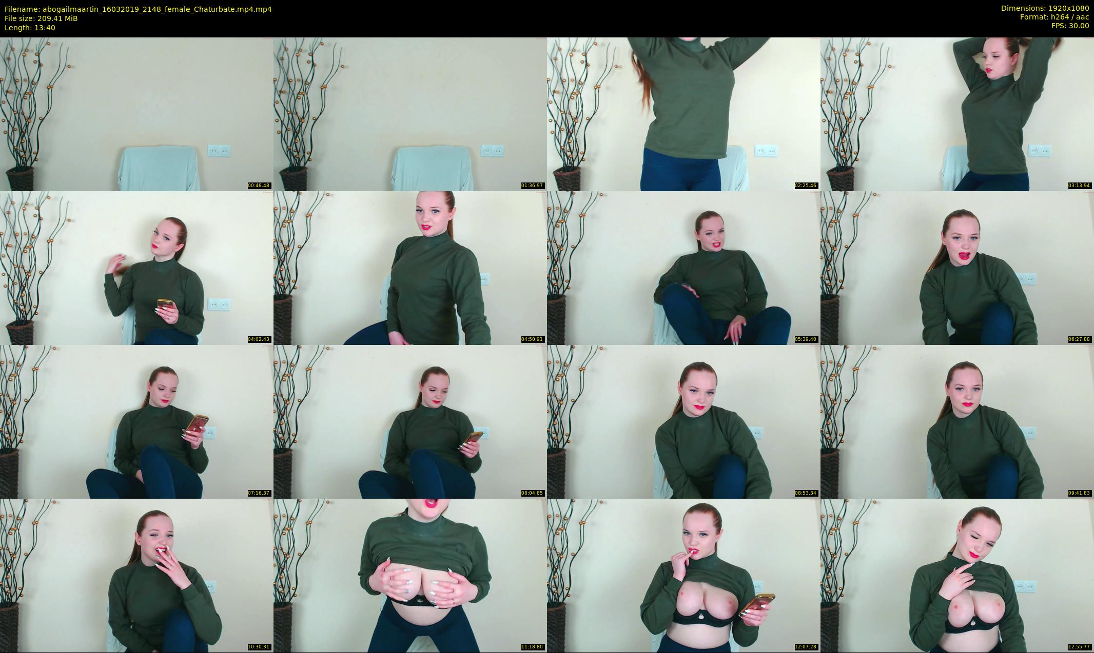 abogailmaartin — 14 minute Chaturbate female cam show recording, 1080p, Mar 16, 2019