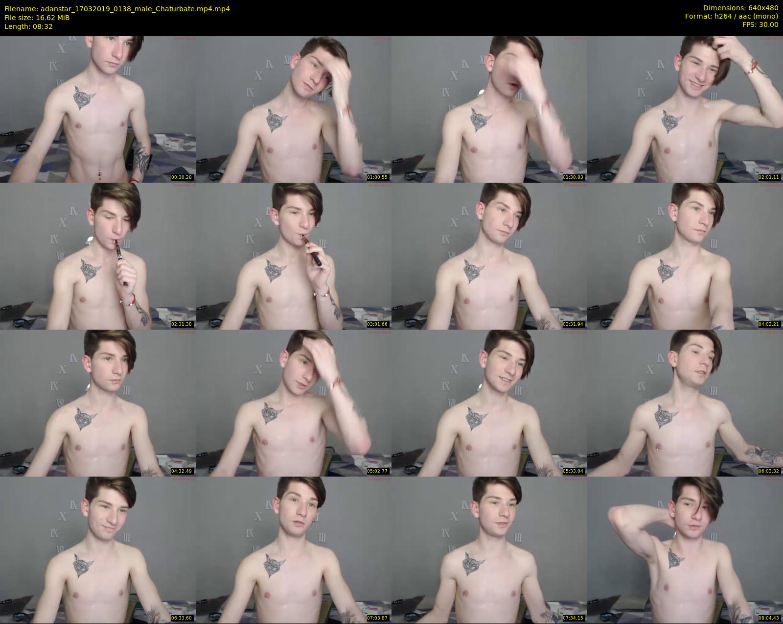 adanstar — 9 minute Chaturbate male cam show recording, 480p, Mar 17, 2019