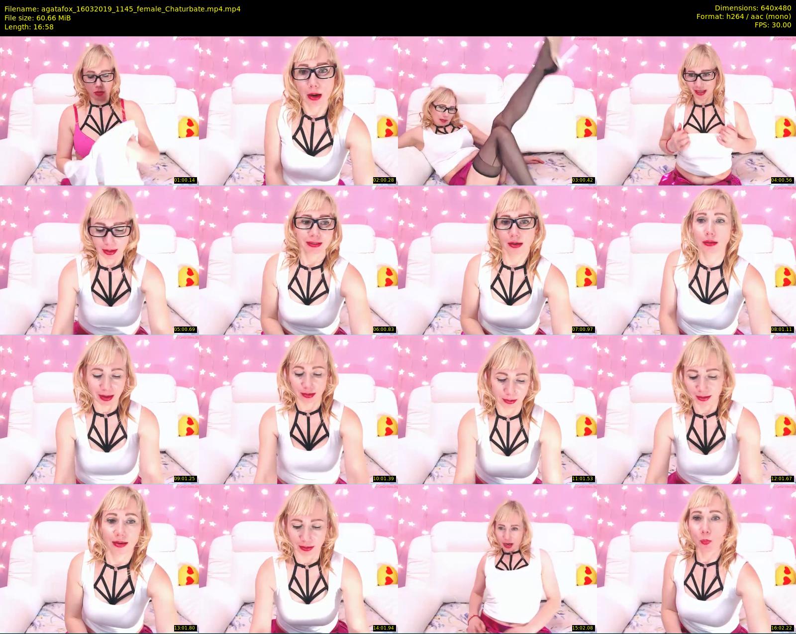 agatafox — 17 minute Chaturbate female cam show recording, 480p, Mar 16, 2019