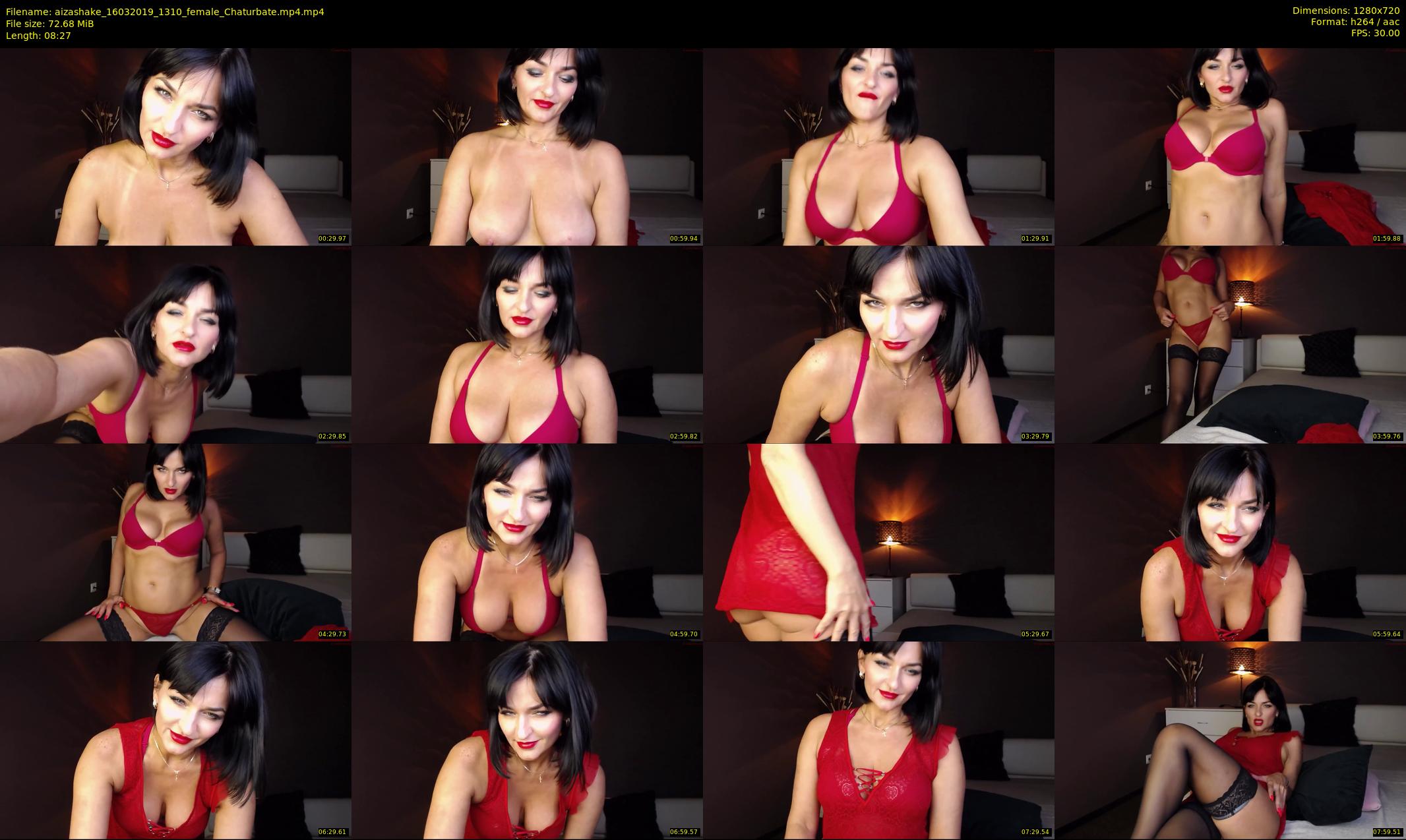 aizashake — 9 minute Chaturbate female cam show recording, 720p, Mar 16, 2019