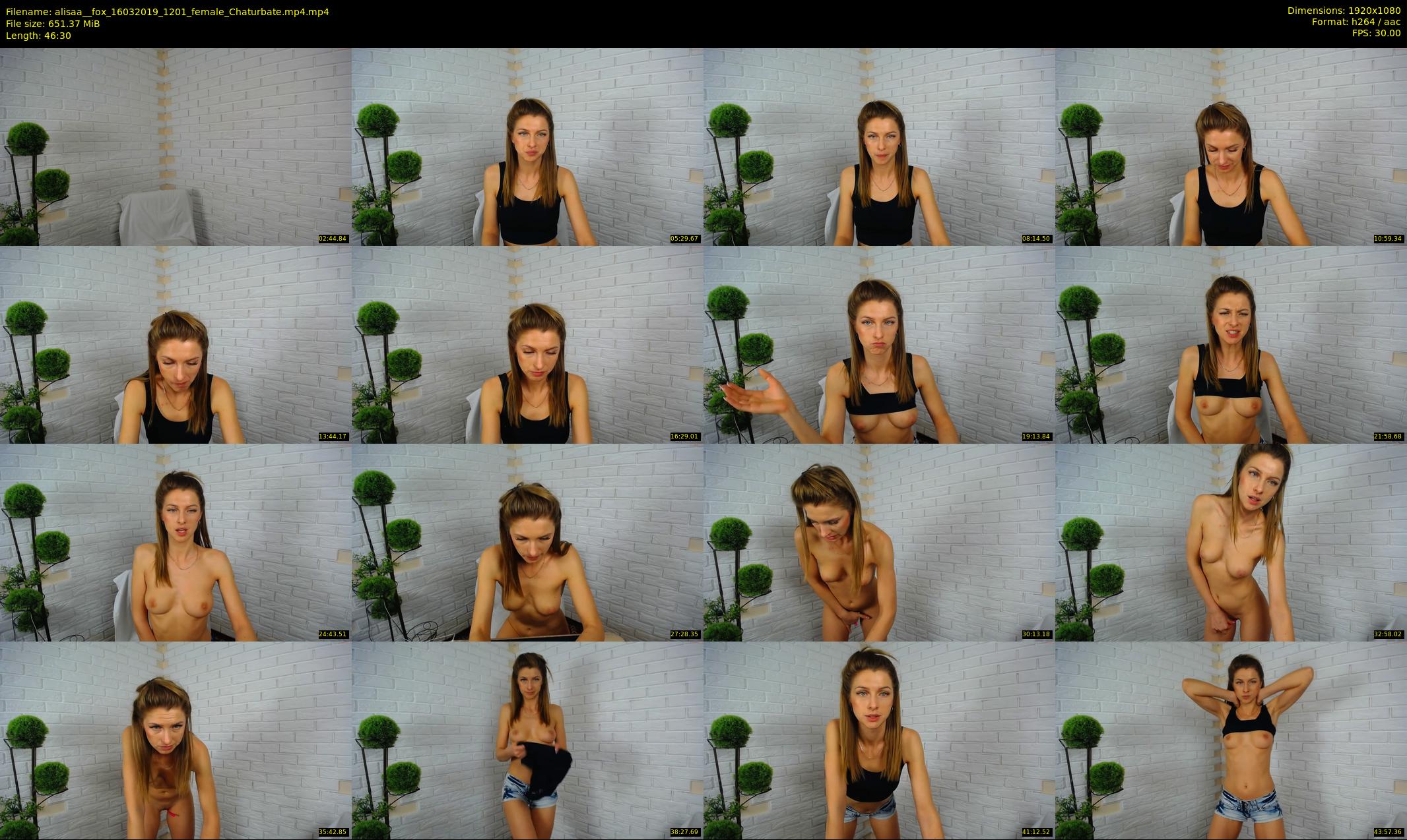alisaa__fox — 47 minute Chaturbate female cam show recording, 1080p, Mar 16, 2019